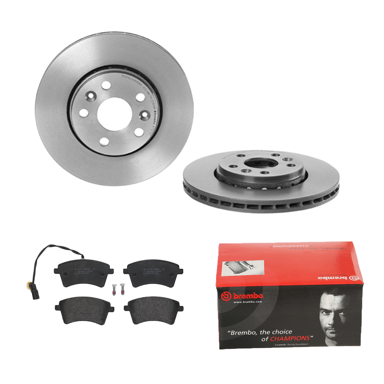 BREMBO Bremsensatz, Scheibenbremse ijdtidgg14 Vorderachse Innenbelüftet 280mm 24mm für MERCEDES-BENZ RENAULT NISSAN