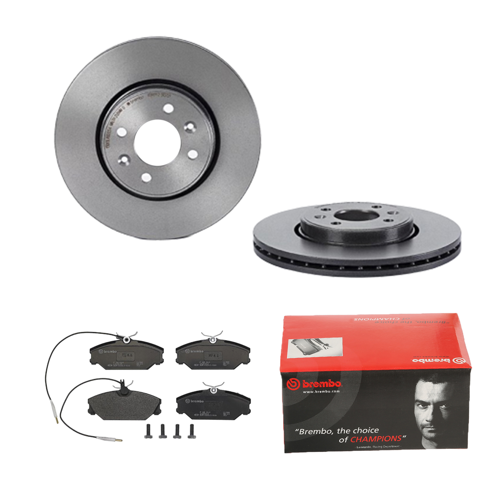 BREMBO Bremsensatz, Scheibenbremse ijdtidgh10 Vorderachse Innenbelüftet 280mm 24mm für DAEWOO RENAULT DACIA