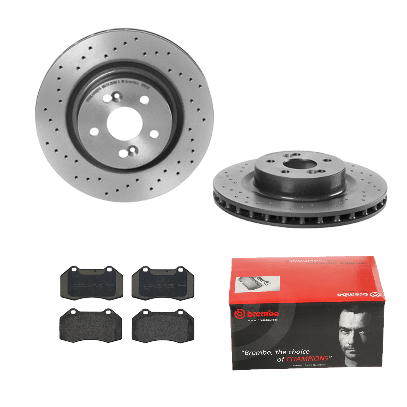 BREMBO Bremsensatz, Scheibenbremse ijdtidgi72 Vorderachse Gelocht/innenbel. 312mm 28mm für RENAULT