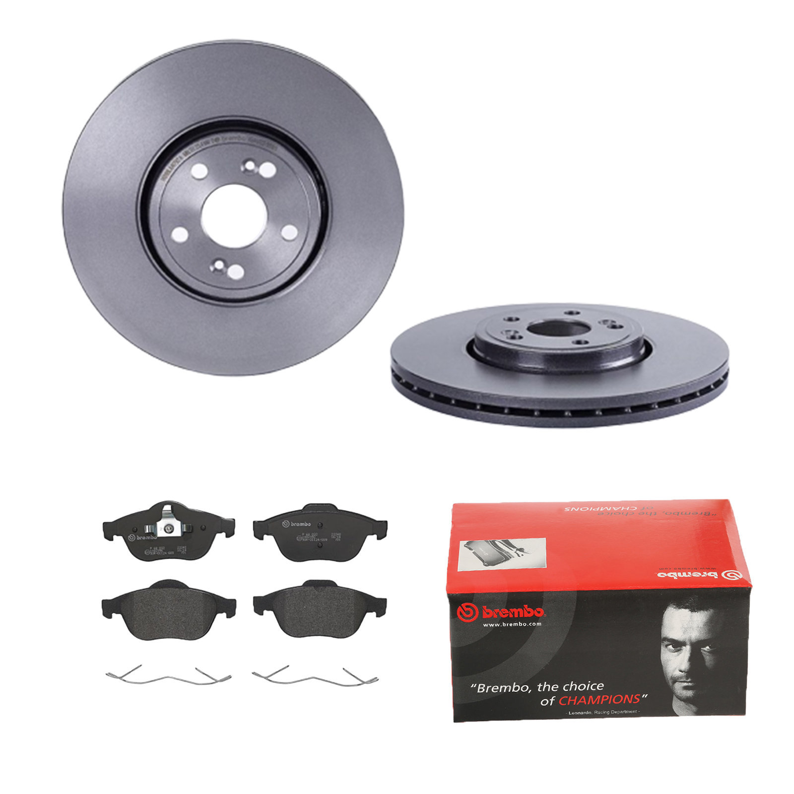 BREMBO Bremsensatz, Scheibenbremse ijdtidgj78 Vorderachse Innenbelüftet 324mm 28mm für RENAULT