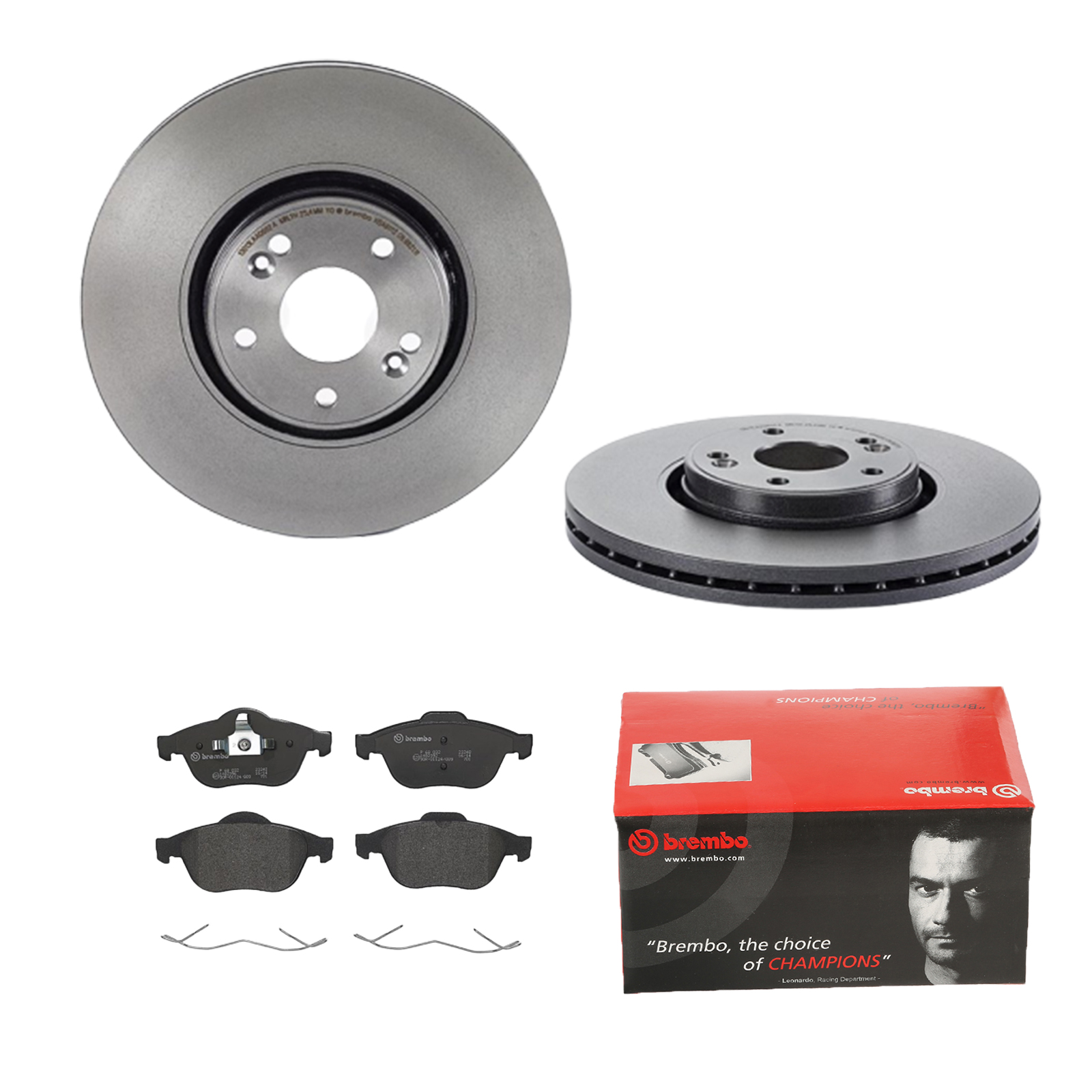 BREMBO Bremsensatz, Scheibenbremse ijdtidgk74 Vorderachse Innenbelüftet 308mm 28mm für RENAULT