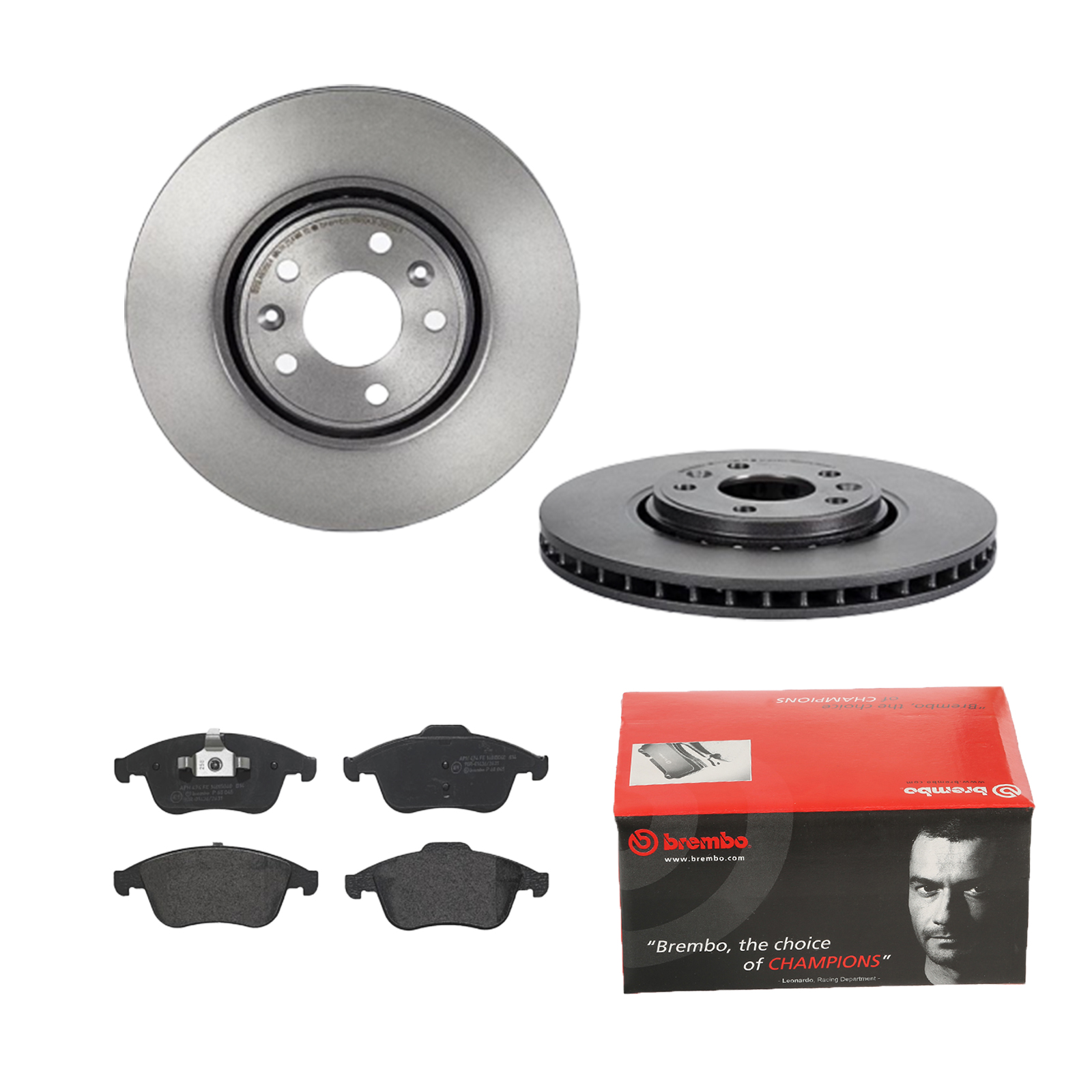 BREMBO Bremsensatz, Scheibenbremse ijdtidgkj6 Vorderachse Innenbelüftet 320mm 28mm für RENAULT