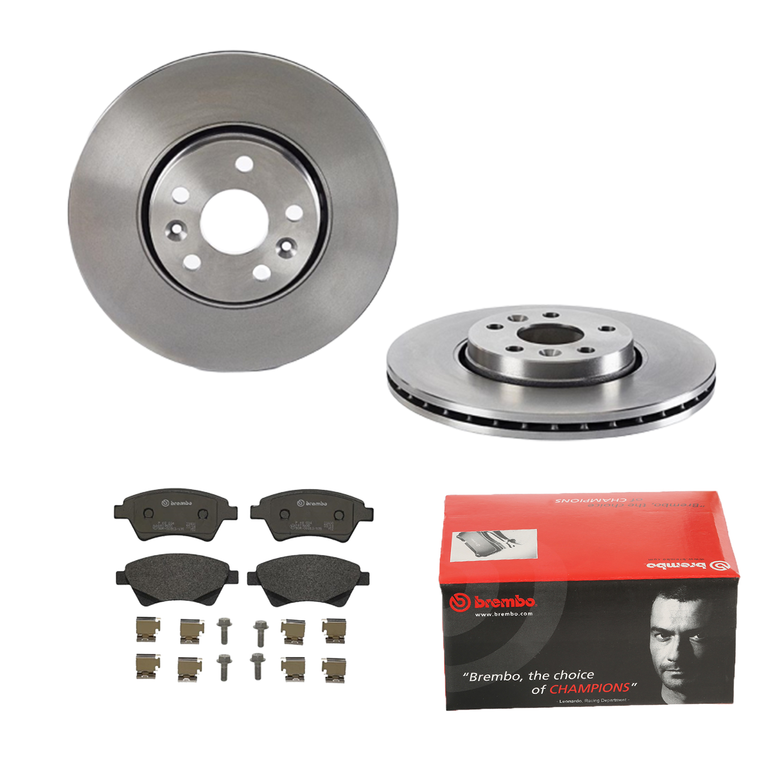 BREMBO Bremsensatz, Scheibenbremse ijdtidgld6 Vorderachse Innenbelüftet 300mm 24mm für RENAULT