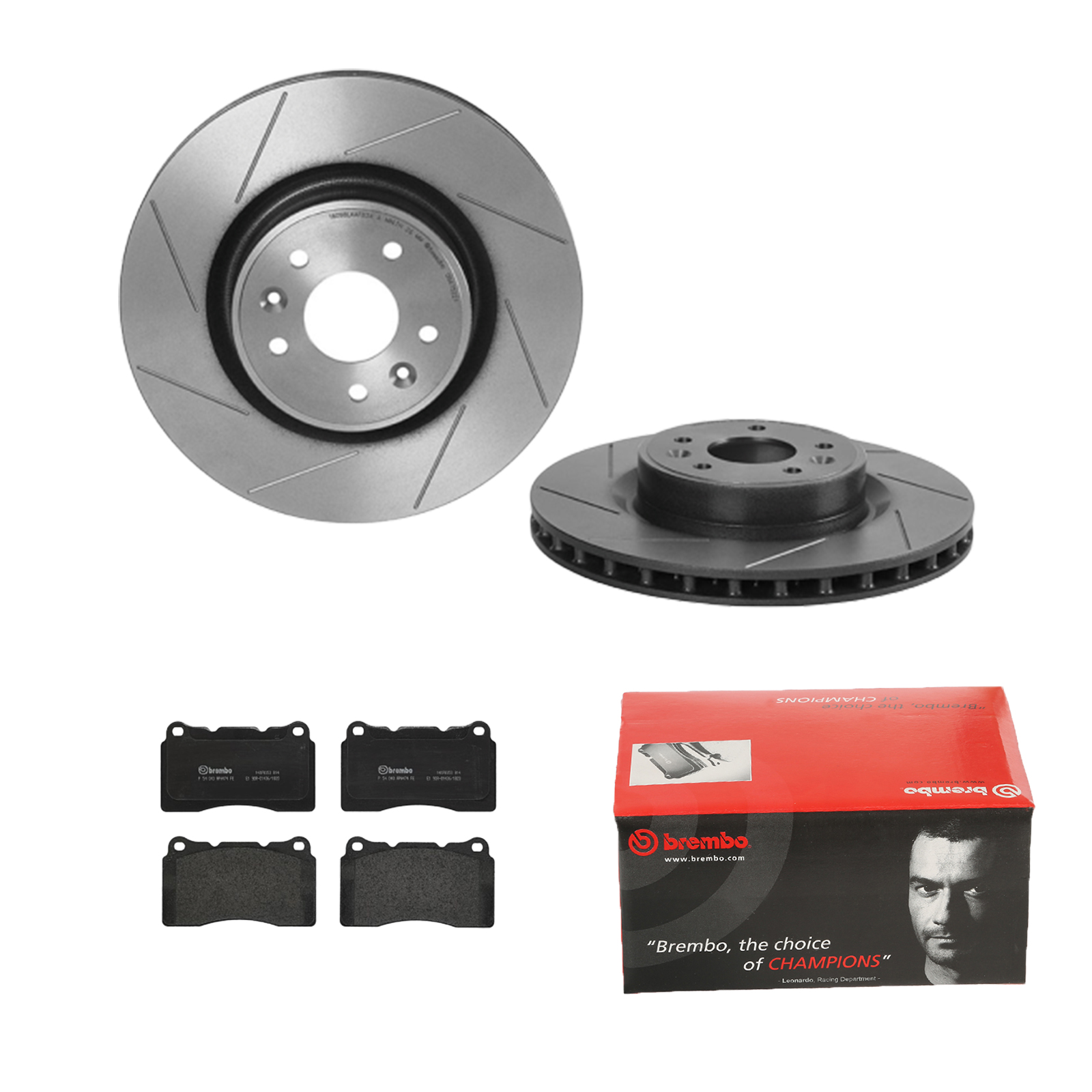 BREMBO Bremsensatz, Scheibenbremse ijdtidglv4 Vorderachse Geschlitzt 340mm 28mm für VOLVO RENAULT