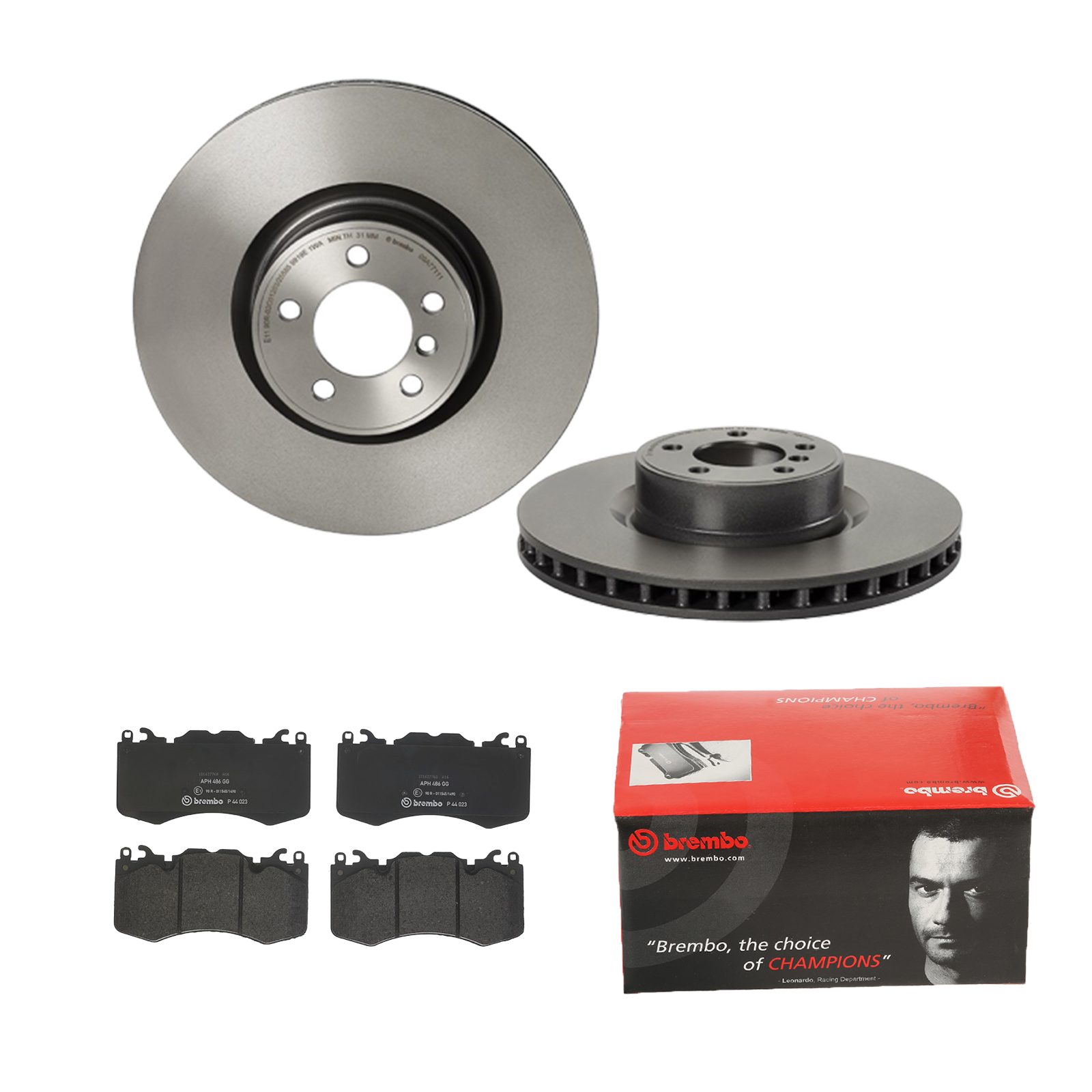 BREMBO Bremsensatz, Scheibenbremse ijdtidgo78 Vorderachse Innenbelüftet 380mm 34mm für LAND ROVER