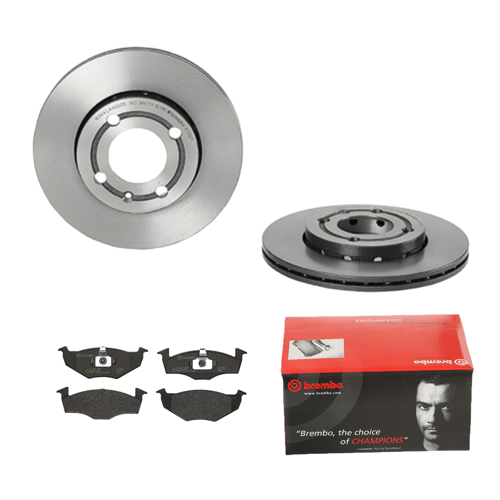 BREMBO Bremsensatz, Scheibenbremse ijdtidgqd6 Vorderachse Innenbelüftet 239mm 18mm für SKODA VW SEAT