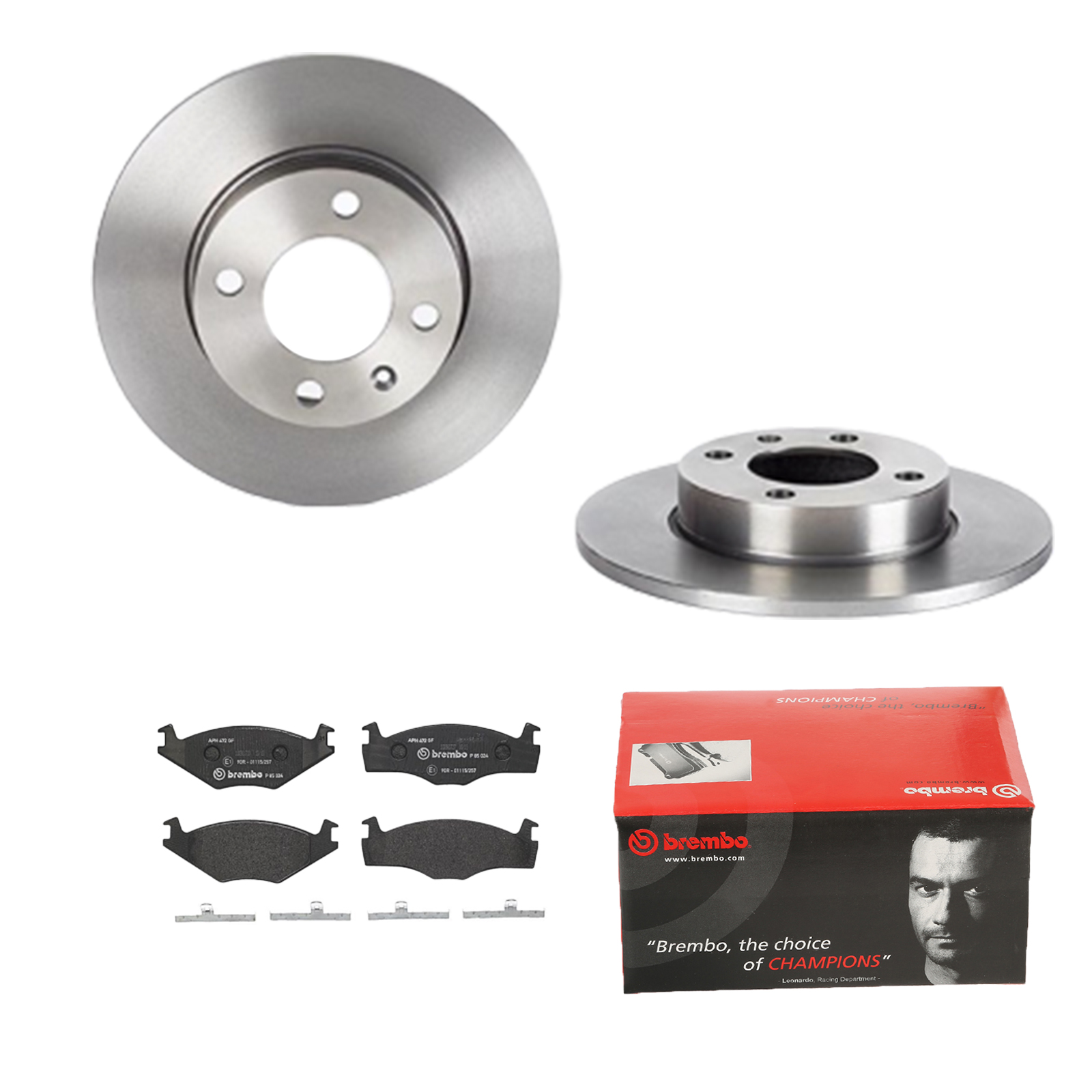 BREMBO Bremsensatz, Scheibenbremse ijdtidgrd2 Hinterachse Voll 239mm 10mm für AUDI VW SEAT