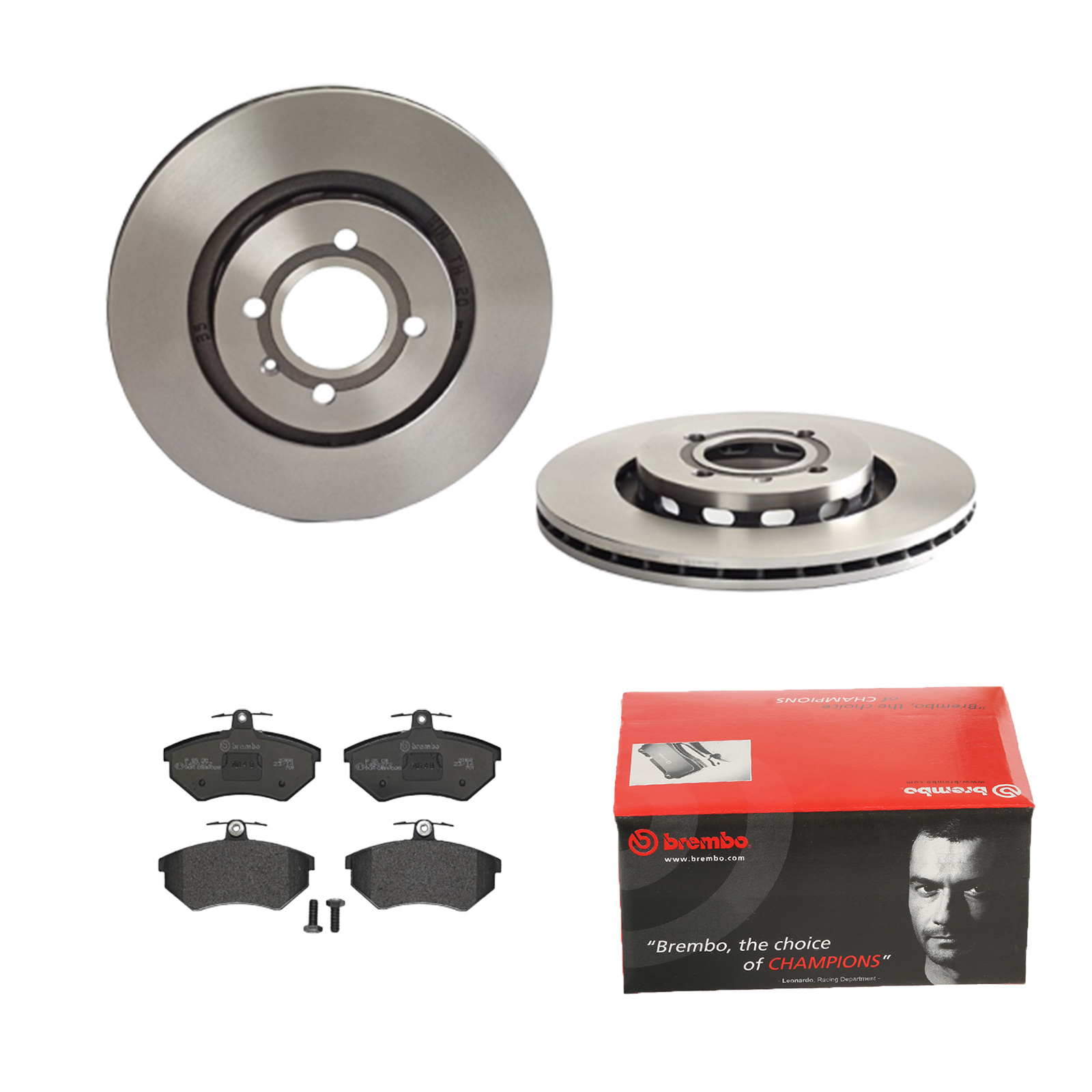 BREMBO Bremsensatz, Scheibenbremse ijdtidgrp4 Vorderachse Innenbelüftet 280mm 22mm für VW SKODA CHERY VW (FAW)