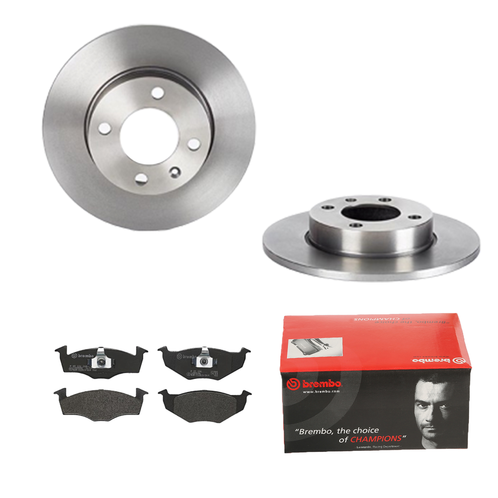 BREMBO Bremsensatz, Scheibenbremse ijdtidgud0 Hinterachse Voll 239mm 10mm für VW AUDI