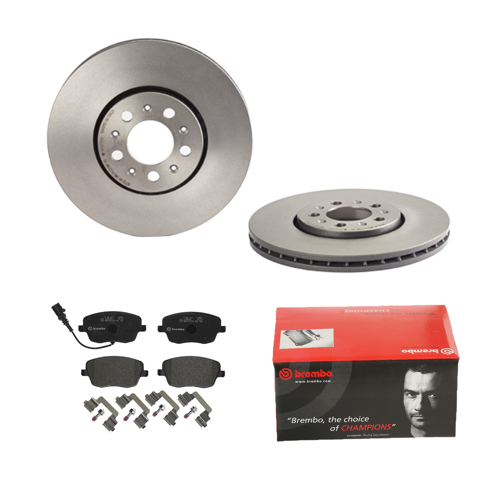 BREMBO Bremsensatz, Scheibenbremse ijdtidguv8 Vorderachse Innenbelüftet 288mm 25mm für VW SEAT AUDI SKODA SKODA (SVW) VW (FAW) VW (SVW)