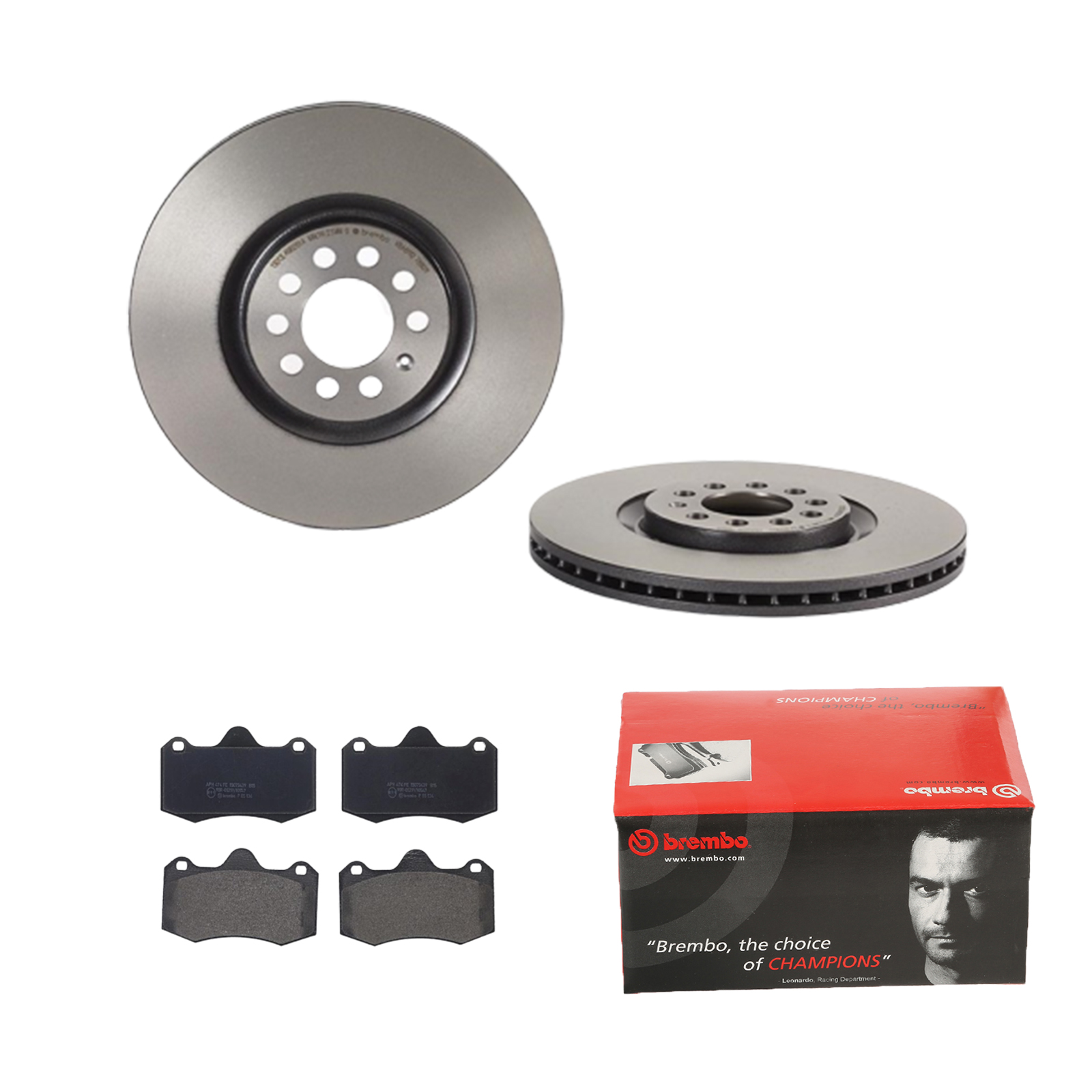 BREMBO Bremsensatz, Scheibenbremse ijdtidgv14 Vorderachse Innenbelüftet 312mm 25mm für VW SEAT LOTUS SKODA