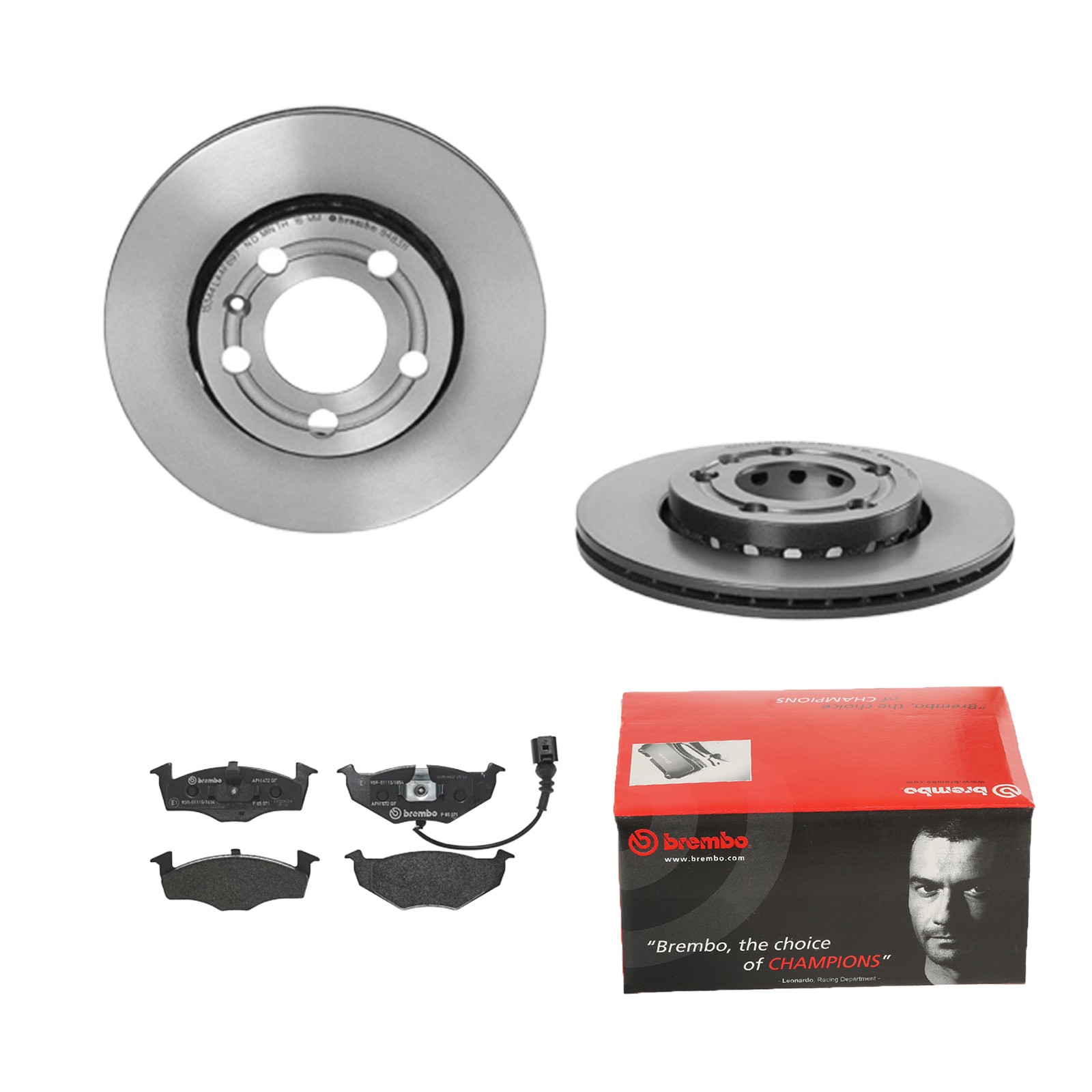 BREMBO Bremsensatz, Scheibenbremse ijdtidgvj2 Vorderachse Innenbelüftet 239mm 18mm für SKODA SEAT VW
