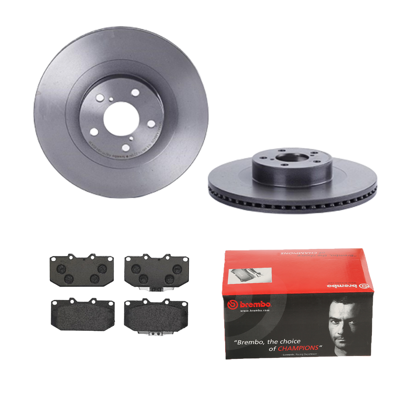 BREMBO Bremsensatz, Scheibenbremse ijdtidgxv6 Vorderachse Innenbelüftet 293mm 24mm für TOYOTA SUBARU NISSAN