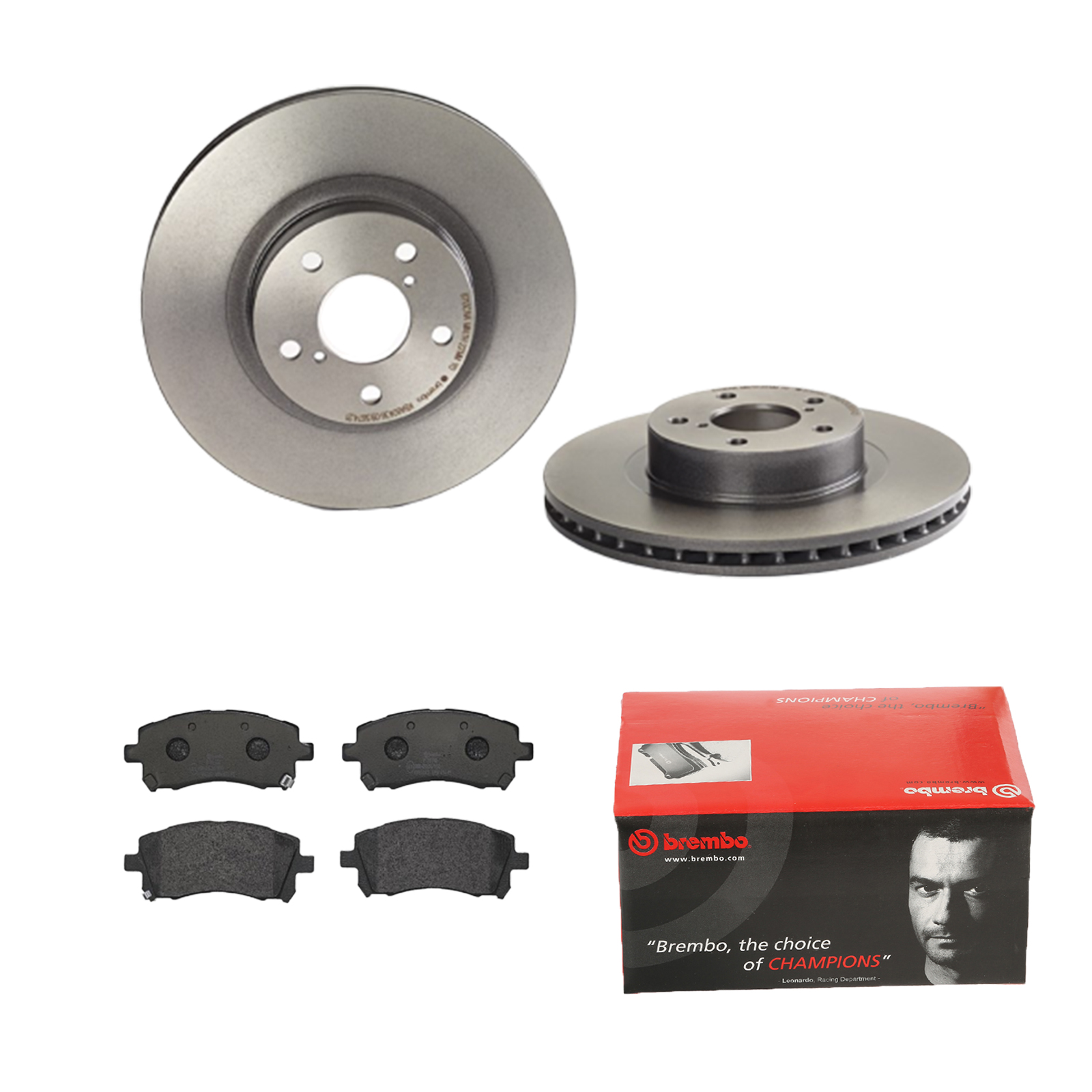 BREMBO Bremsensatz, Scheibenbremse ijdtidgz74 Vorderachse Innenbelüftet 276mm 24mm für SUBARU NISSAN TOYOTA MITSUBISHI