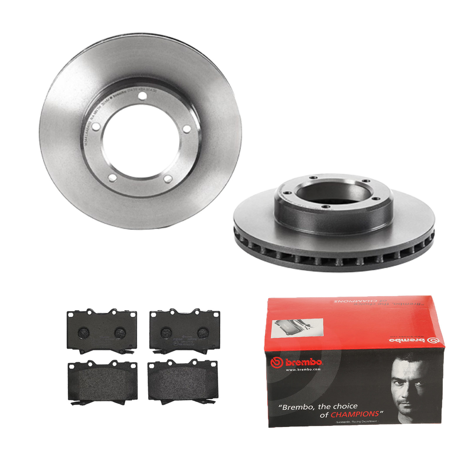 BREMBO Bremsensatz, Scheibenbremse ijdtidh2p0 Vorderachse Innenbelüftet 313mm 32mm für TOYOTA LEXUS