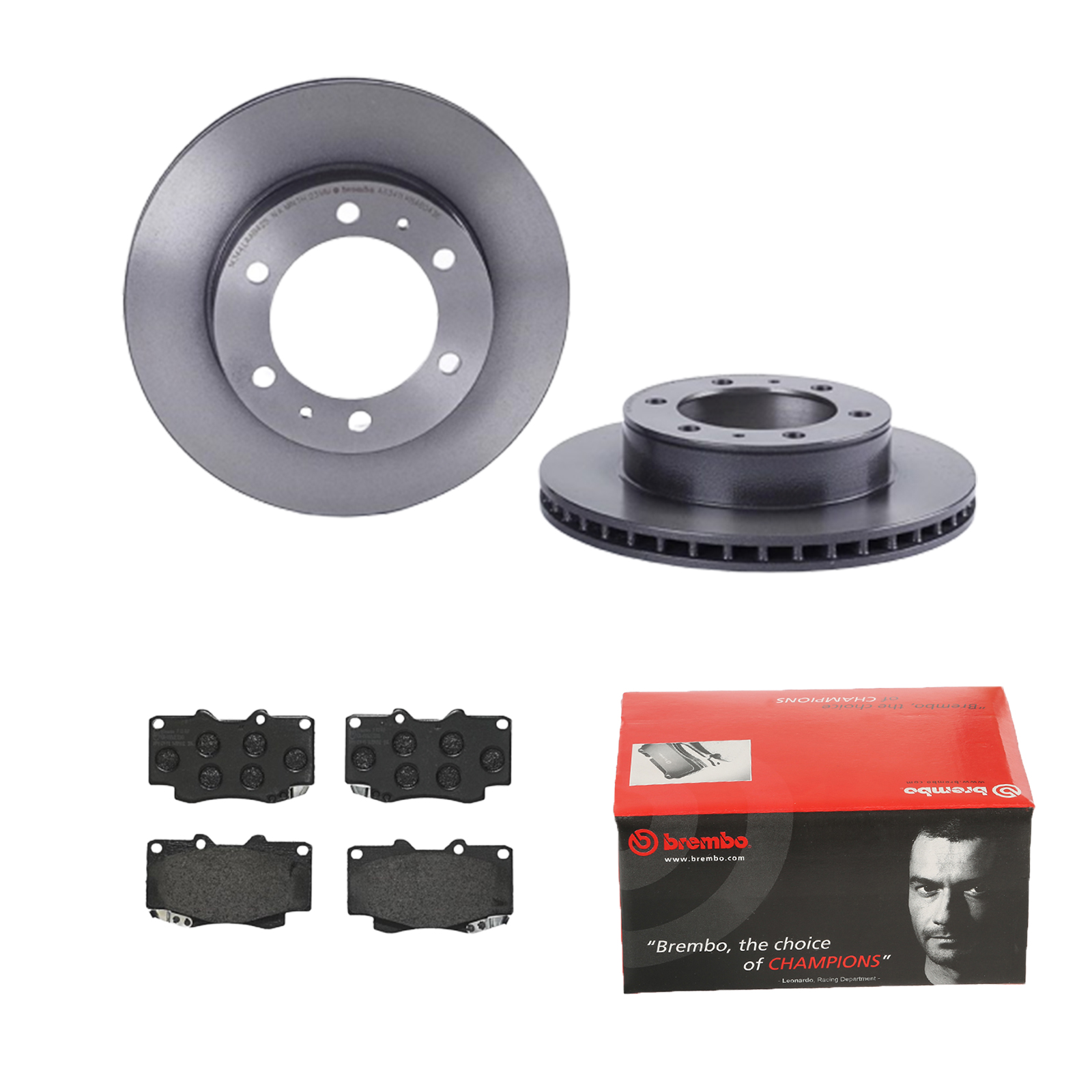 BREMBO Bremsensatz, Scheibenbremse ijdtidh9v8 Vorderachse Innenbelüftet 297mm 25mm für TOYOTA