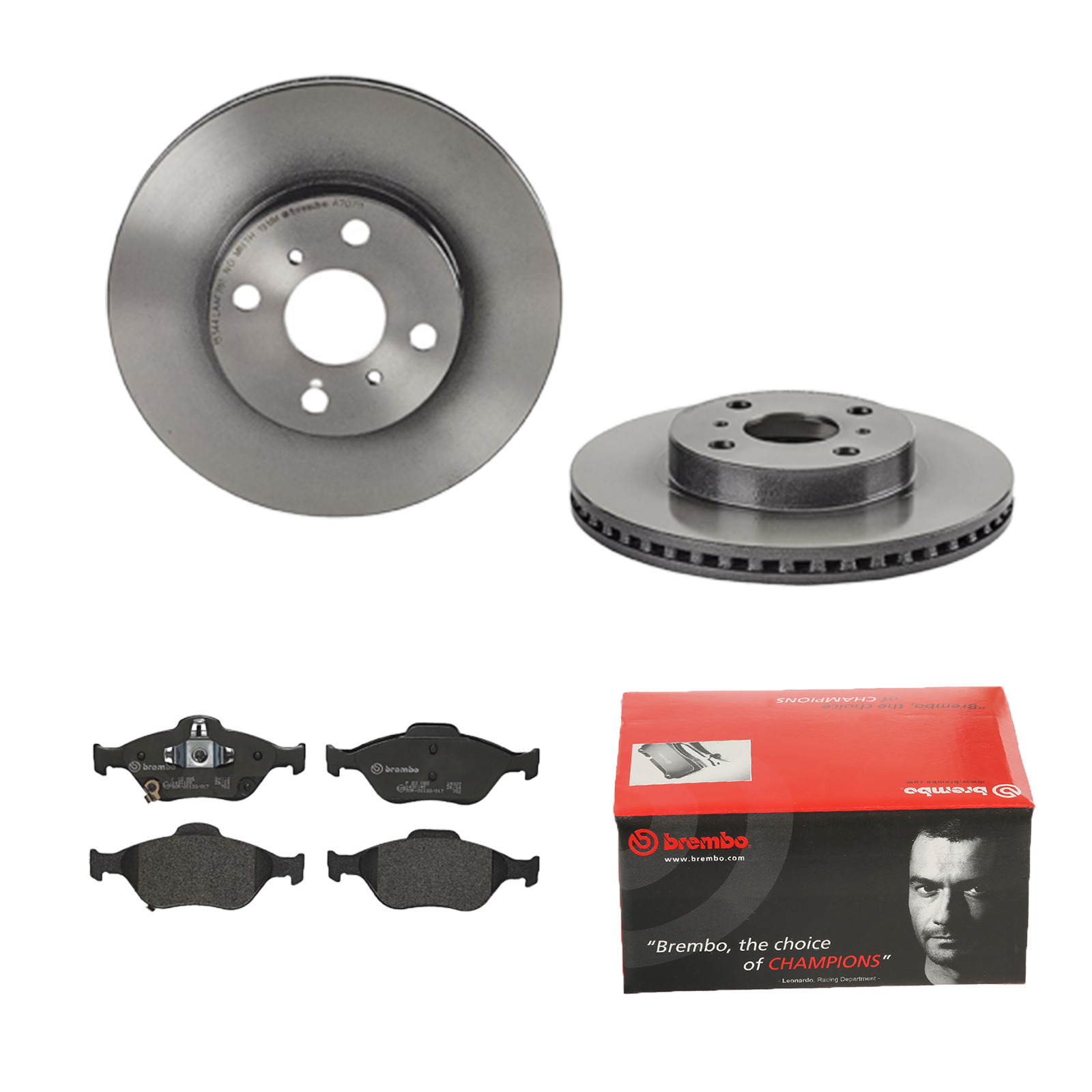 BREMBO Bremsensatz, Scheibenbremse ijdtidhbd2 Vorderachse Innenbelüftet 255mm 22mm für TOYOTA DAIHATSU TOYOTA (FAW) TOYOTA (GAC)
