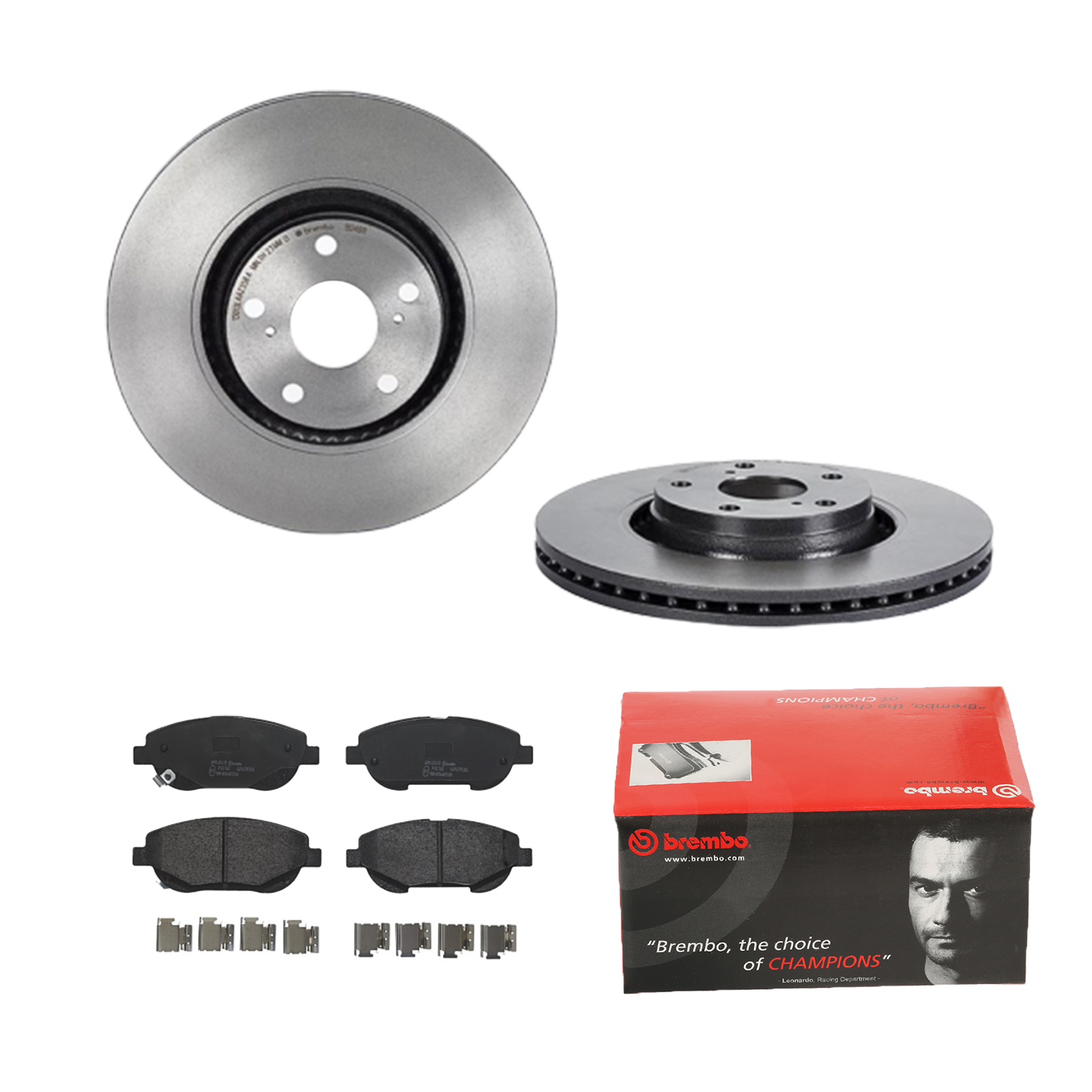 BREMBO Bremsensatz, Scheibenbremse ijdtidhcp0 Vorderachse Innenbelüftet 320mm 26mm für TOYOTA