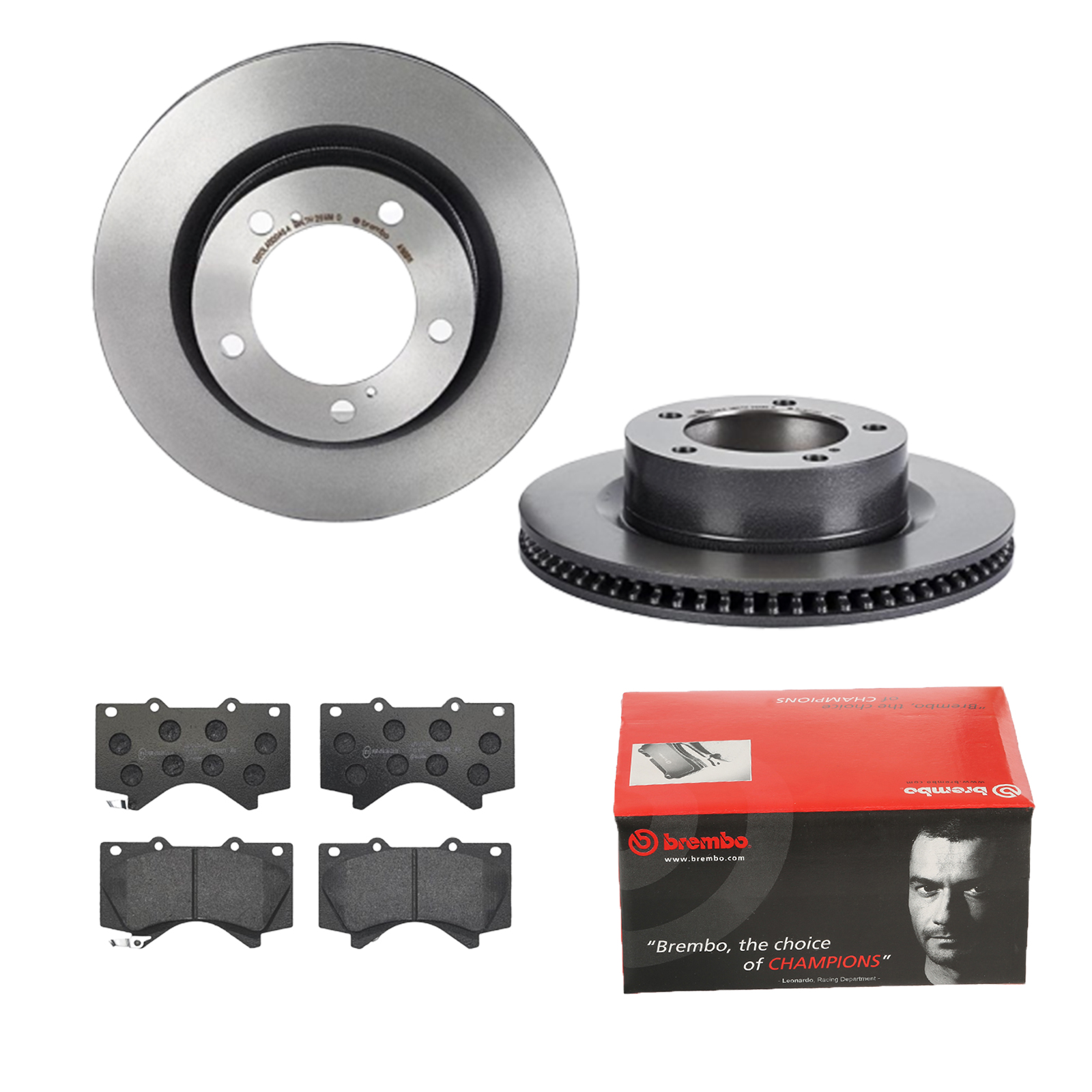 BREMBO Bremsensatz, Scheibenbremse ijdtidhd12 Vorderachse Innenbelüftet 340mm 32mm für TOYOTA LEXUS