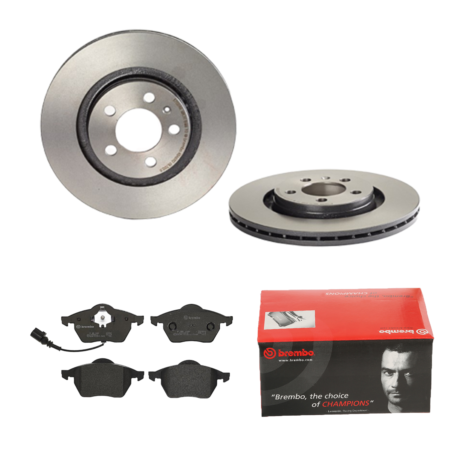 BREMBO Bremsensatz, Scheibenbremse ijdtidhej6 Vorderachse Innenbelüftet 280mm 22mm für SKODA AUDI SEAT VW
