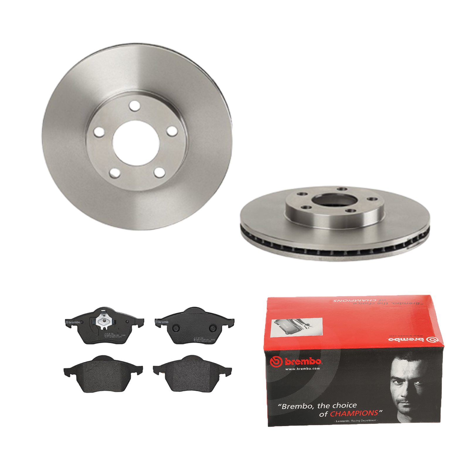 BREMBO Bremsensatz, Scheibenbremse ijdtidhev8 Vorderachse Innenbelüftet 282mm 25mm für AUDI SEAT SKODA VW