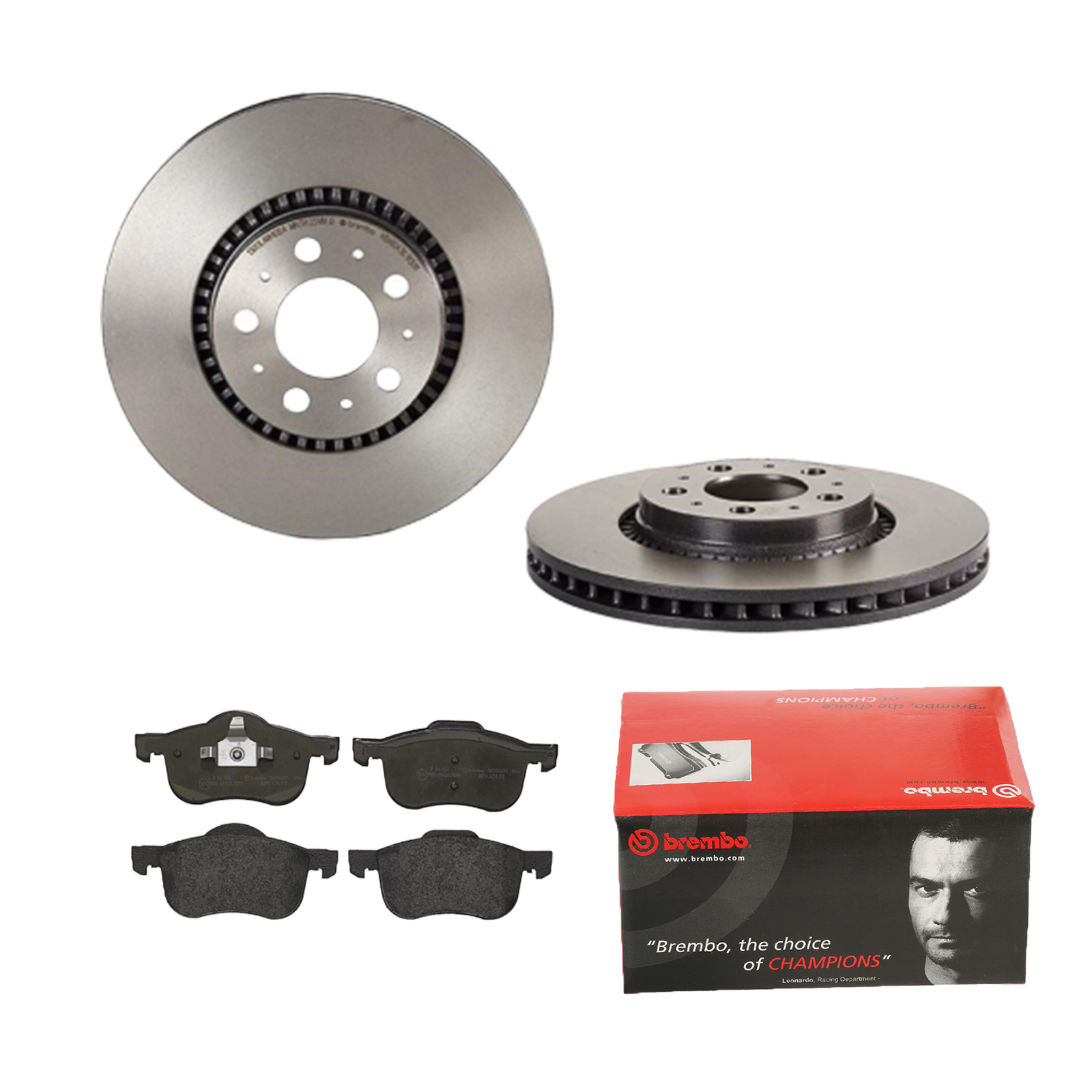 BREMBO Bremsensatz, Scheibenbremse ijdtidhm16 Vorderachse Innenbelüftet 305mm 28mm für VOLVO