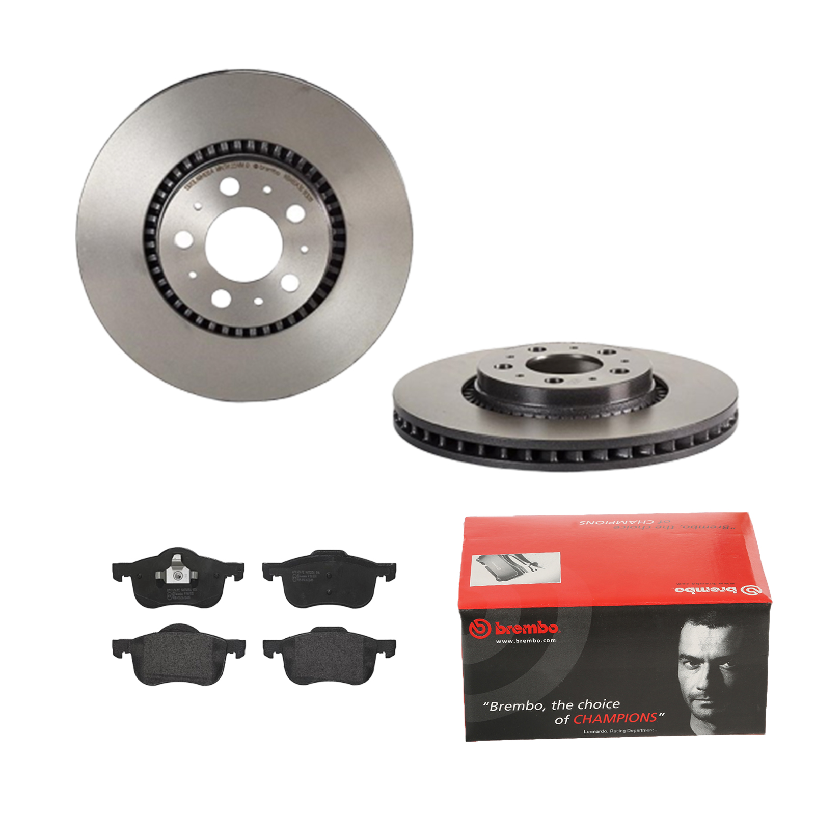BREMBO Bremsensatz, Scheibenbremse ijdtidhmd8 Vorderachse Innenbelüftet 305mm 28mm für VOLVO