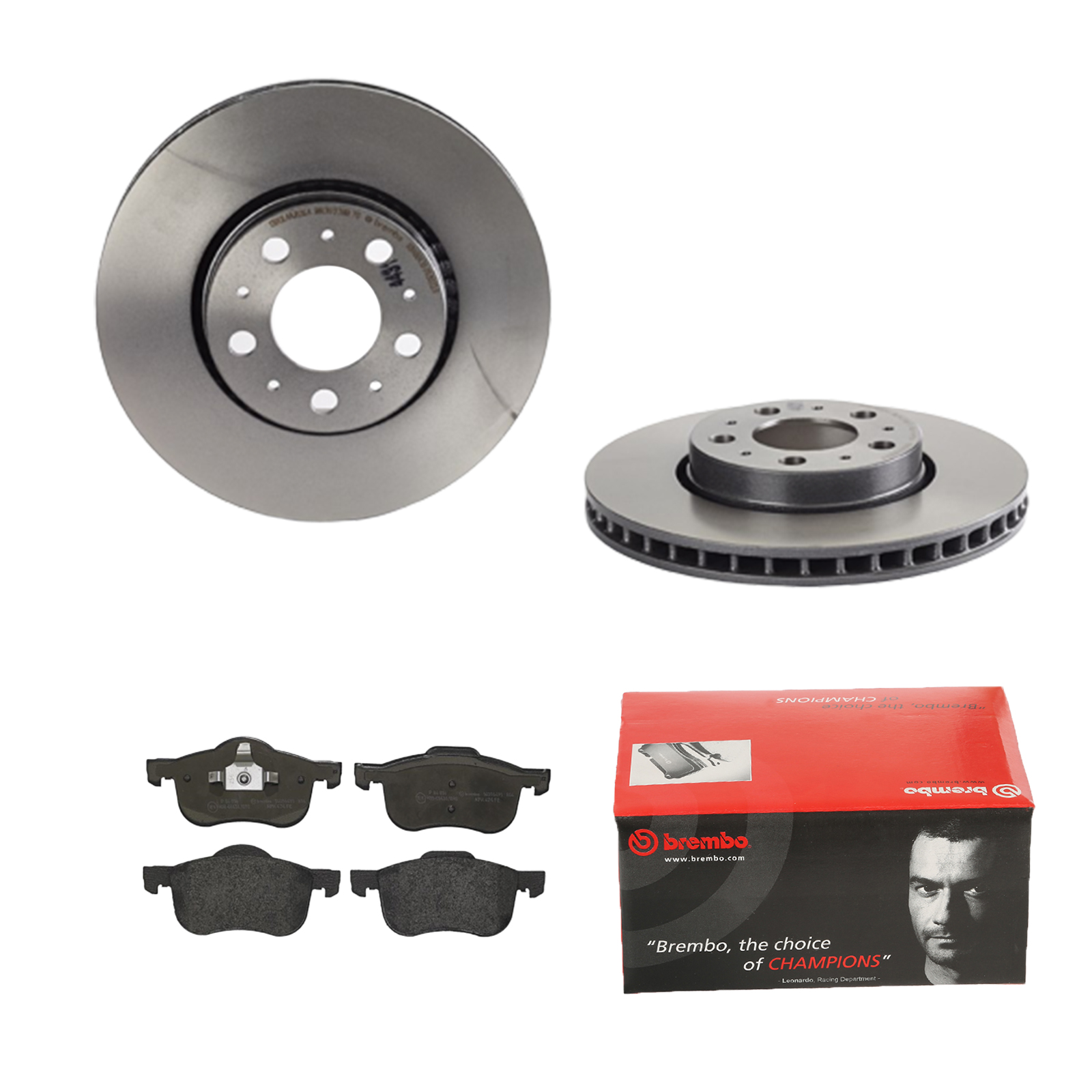 BREMBO Bremsensatz, Scheibenbremse ijdtidhmj4 Vorderachse Innenbelüftet 286mm 26mm für VOLVO