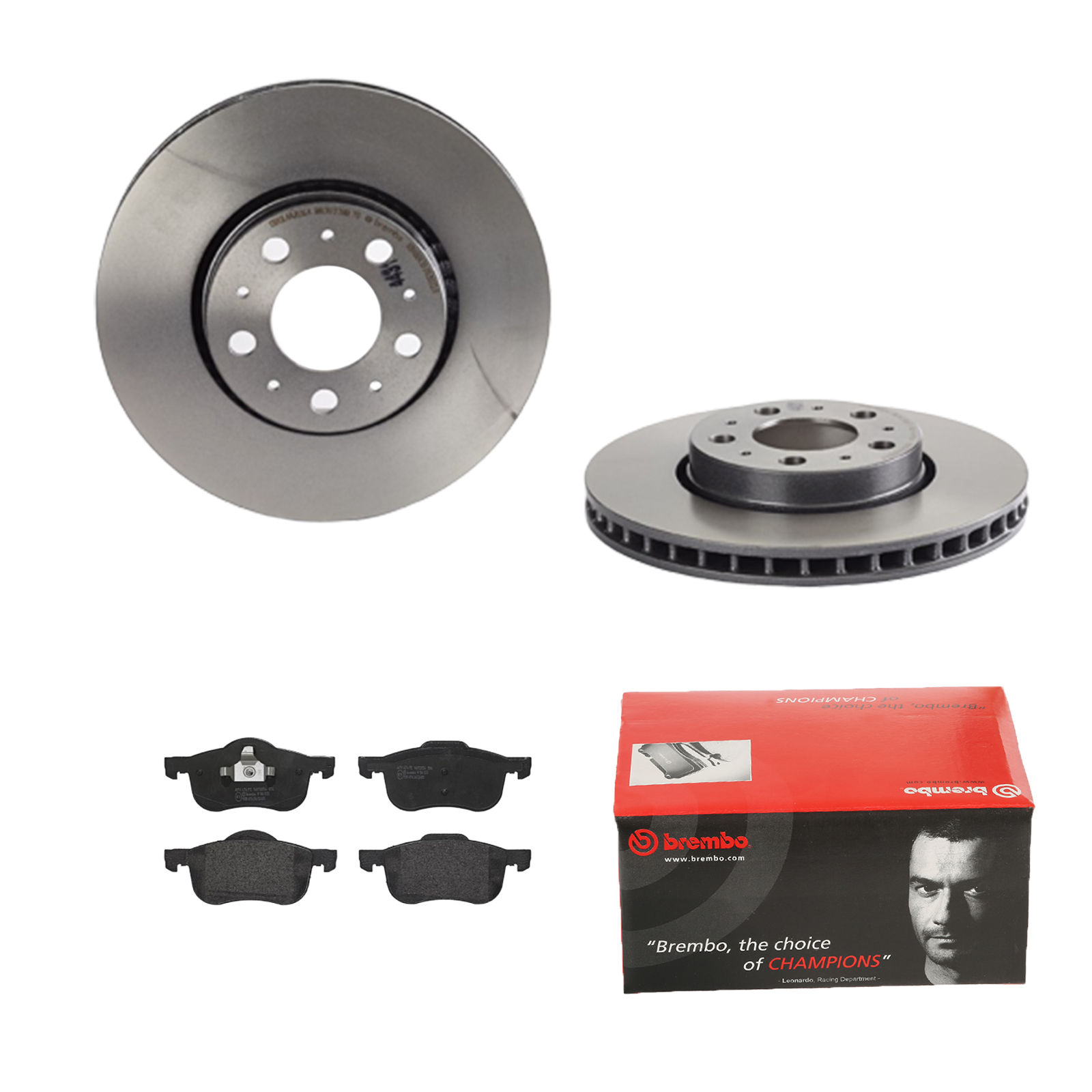 BREMBO Bremsensatz, Scheibenbremse ijdtidhmp0 Vorderachse Innenbelüftet 286mm 26mm für VOLVO