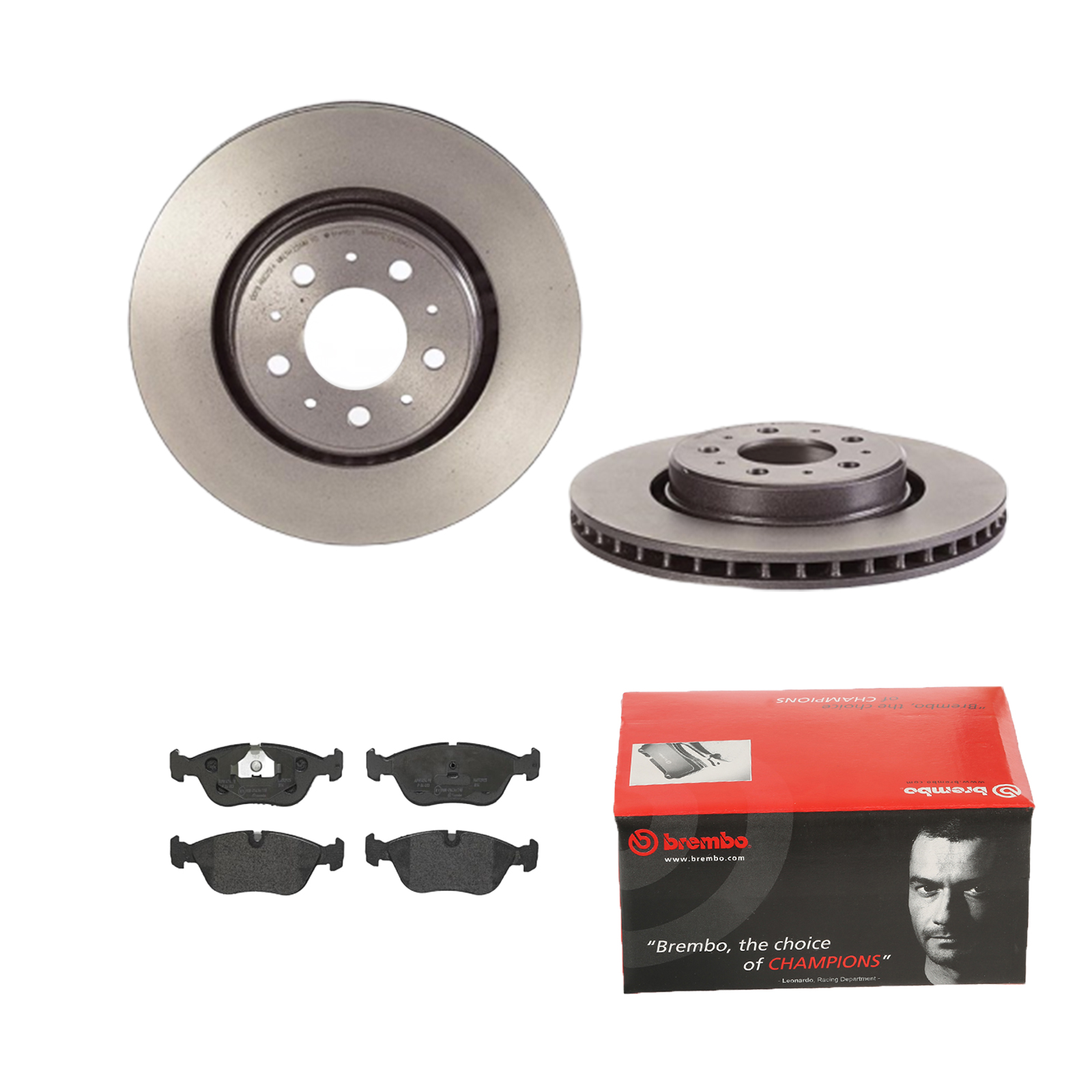BREMBO Bremsensatz, Scheibenbremse ijdtidhn12 Vorderachse Innenbelüftet 302mm 26mm für VOLVO