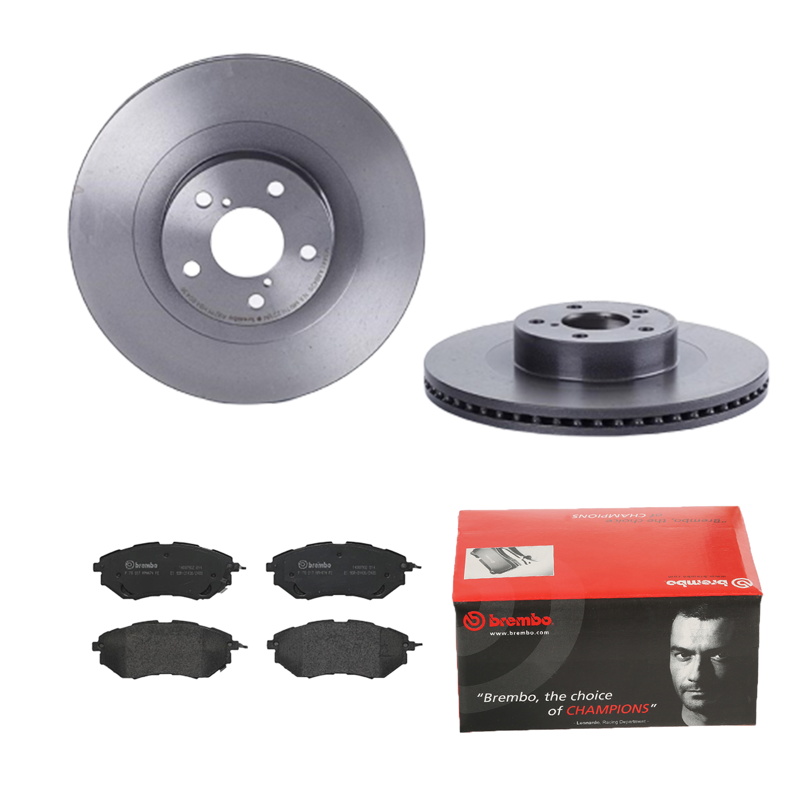 BREMBO Bremsensatz, Scheibenbremse ijdtidhoj6 Vorderachse Innenbelüftet 293mm 24mm für SUBARU TOYOTA