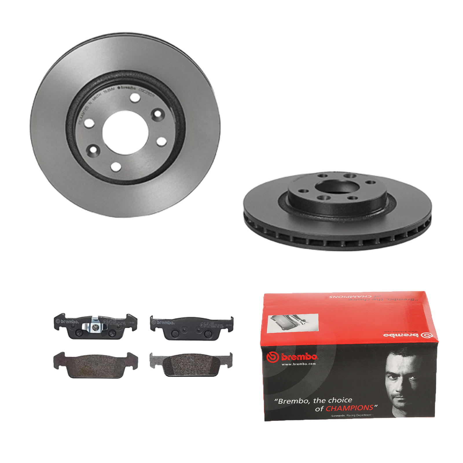 BREMBO Bremsensatz, Scheibenbremse ijdtidhvd2 Vorderachse Innenbelüftet 258mm 22mm für RENAULT DACIA SMART