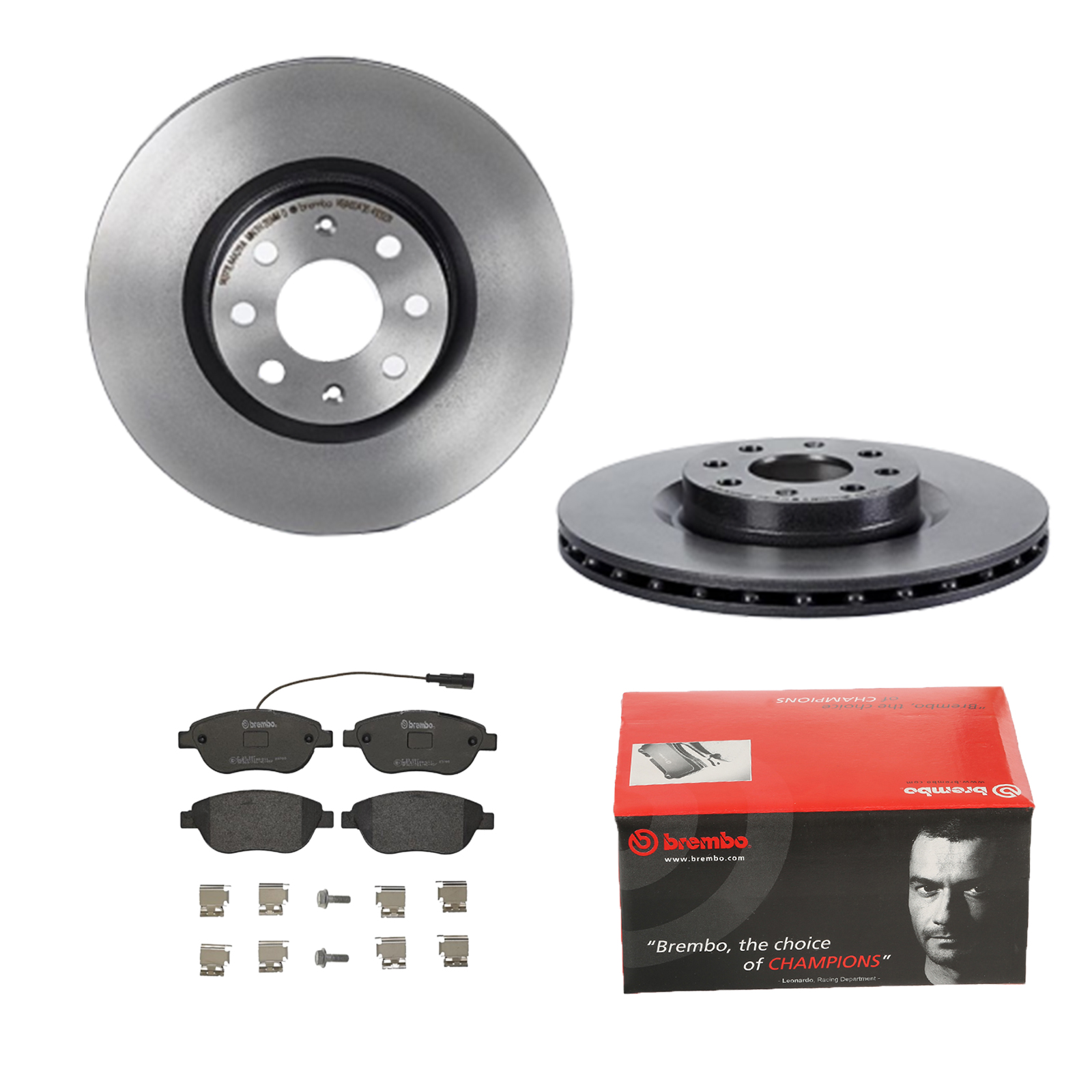 BREMBO Bremsensatz, Scheibenbremse ijdtidhvv0 Vorderachse Innenbelüftet 284mm 22mm für PEUGEOT OPEL FIAT ALFA ROMEO LANCIA VAUXHALL GENERAL MOTORS