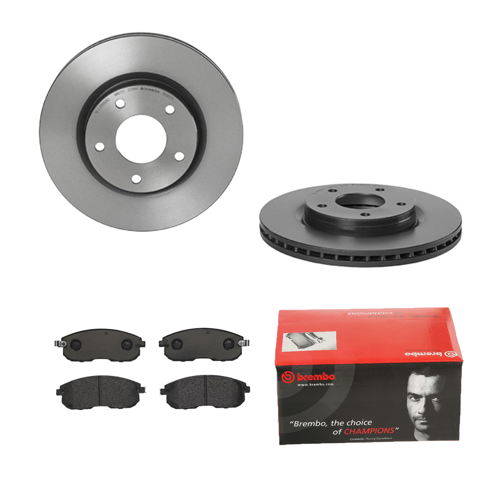 BREMBO Bremsensatz, Scheibenbremse ijdtidhxp6 Vorderachse Innenbelüftet 280mm 24mm für NISSAN INFINITI NISSAN (DFAC) RENAULT
