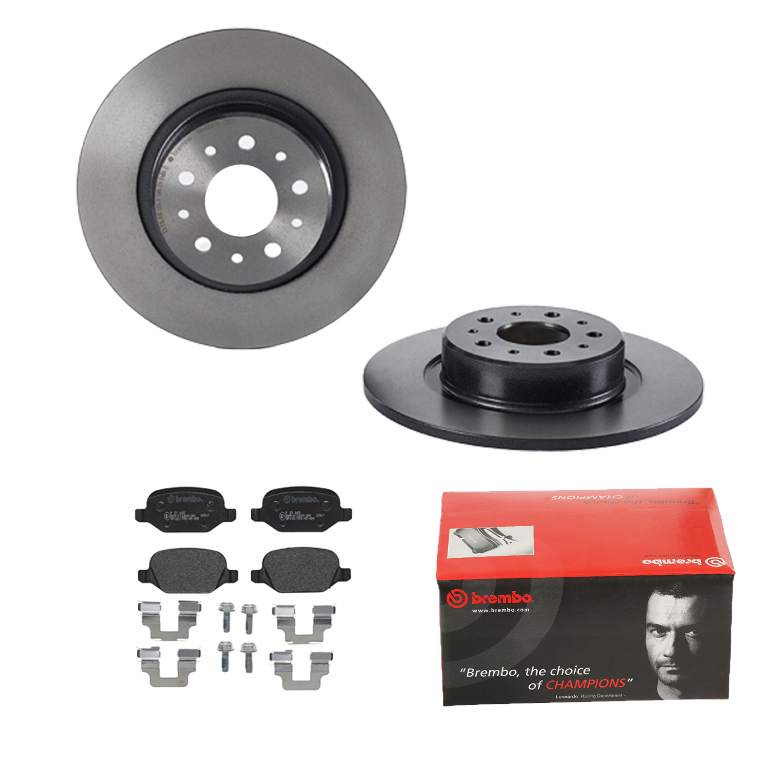 BREMBO Bremsensatz, Scheibenbremse ijdtidhzd6 Hinterachse Voll 276mm 10mm für LANCIA ALFA ROMEO FIAT