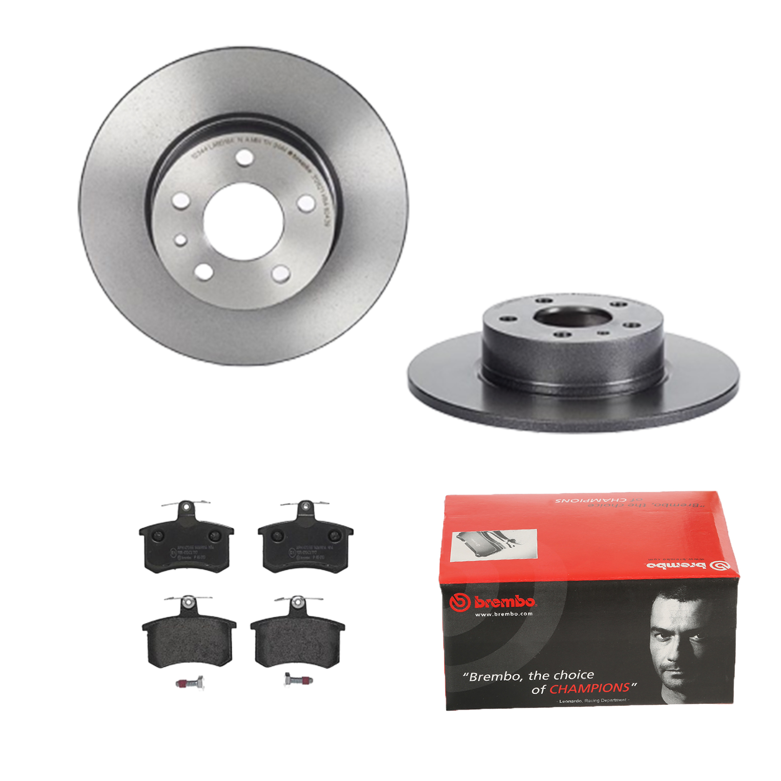 BREMBO Bremsensatz, Scheibenbremse ijdtidhzv4 Hinterachse Voll 251mm 10mm für LANCIA ALFA ROMEO FIAT SKODA AUDI VW SEAT