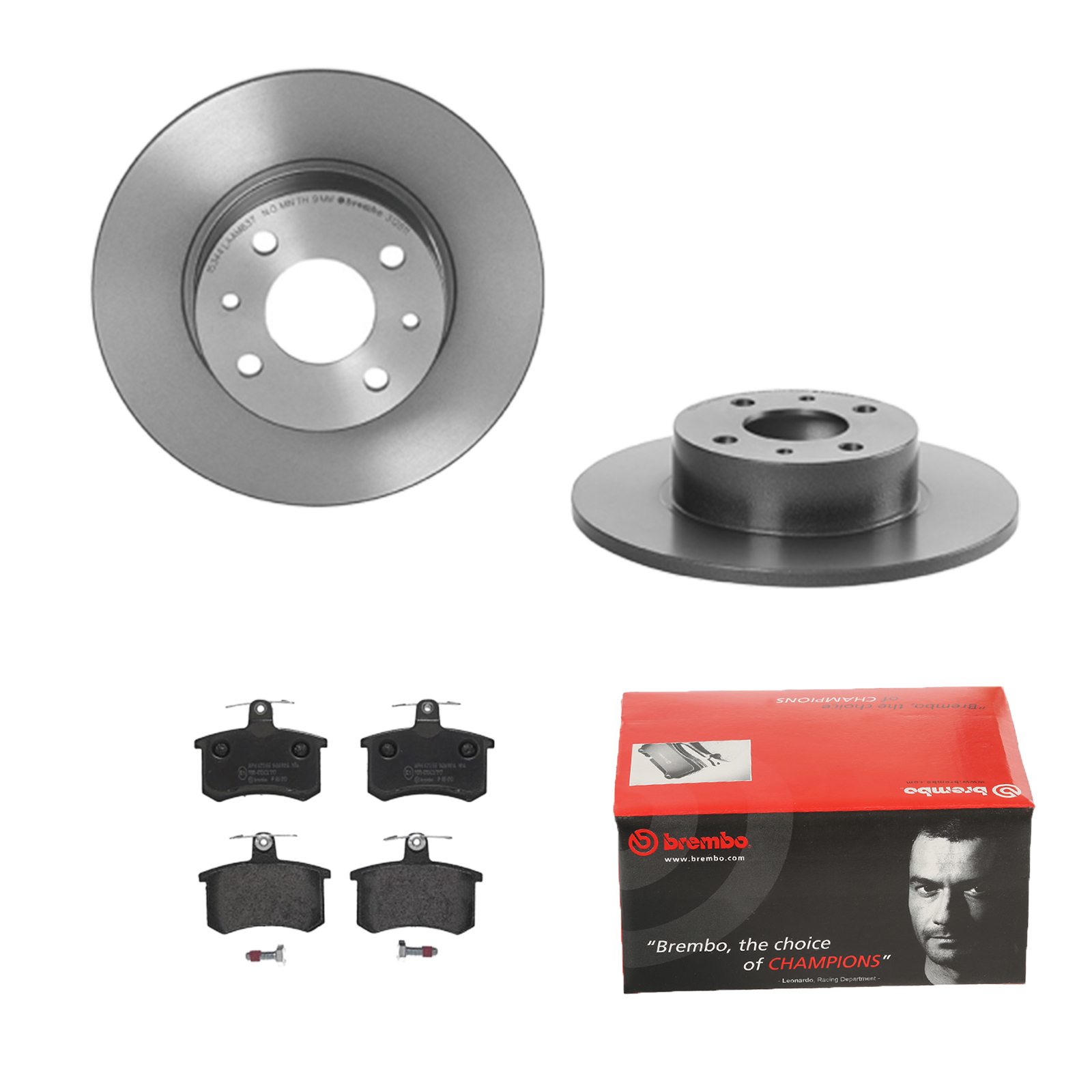 BREMBO Bremsensatz, Scheibenbremse ijdtidi010 Hinterachse Voll 251mm 10mm für LANCIA ALFA ROMEO FIAT SKODA AUDI VW SEAT