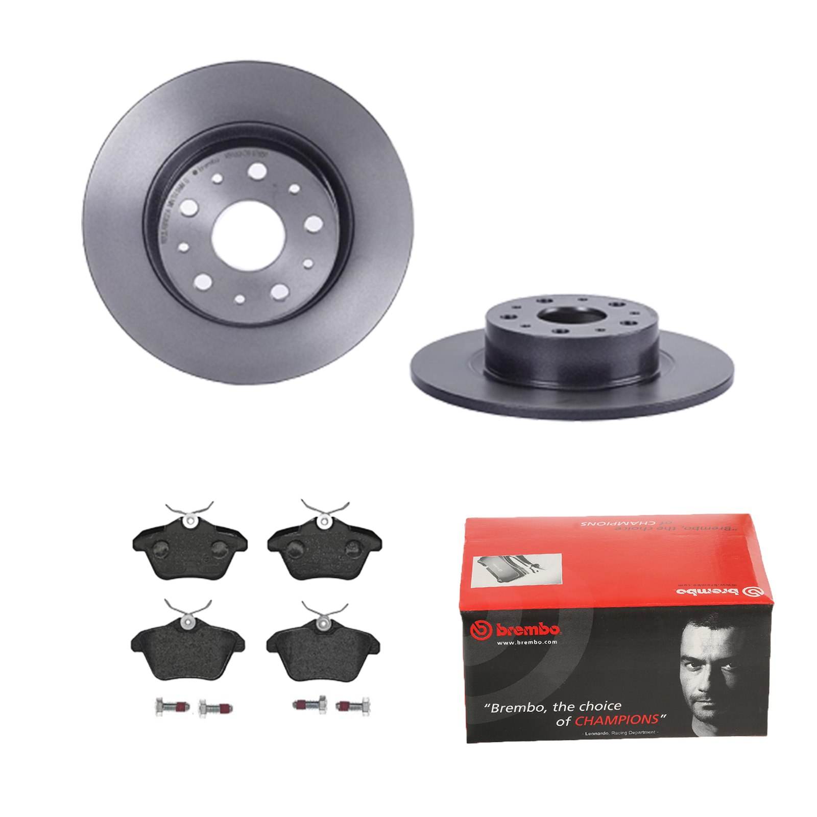 BREMBO Bremsensatz, Scheibenbremse ijdtidi076 Hinterachse Voll 276mm 10mm für ALFA ROMEO FIAT LANCIA