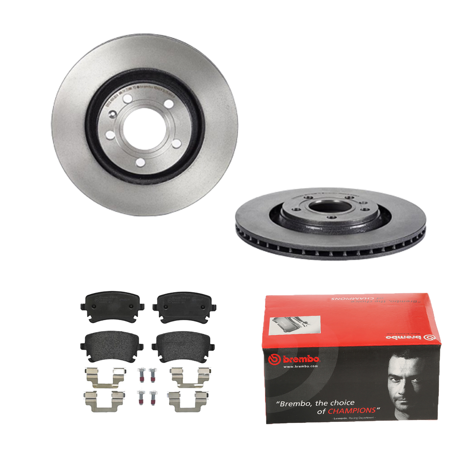 BREMBO Bremsensatz, Scheibenbremse ijdtidi318 Hinterachse Innenbelüftet 300mm 22mm für VW SKODA AUDI SEAT AUDI (FAW)