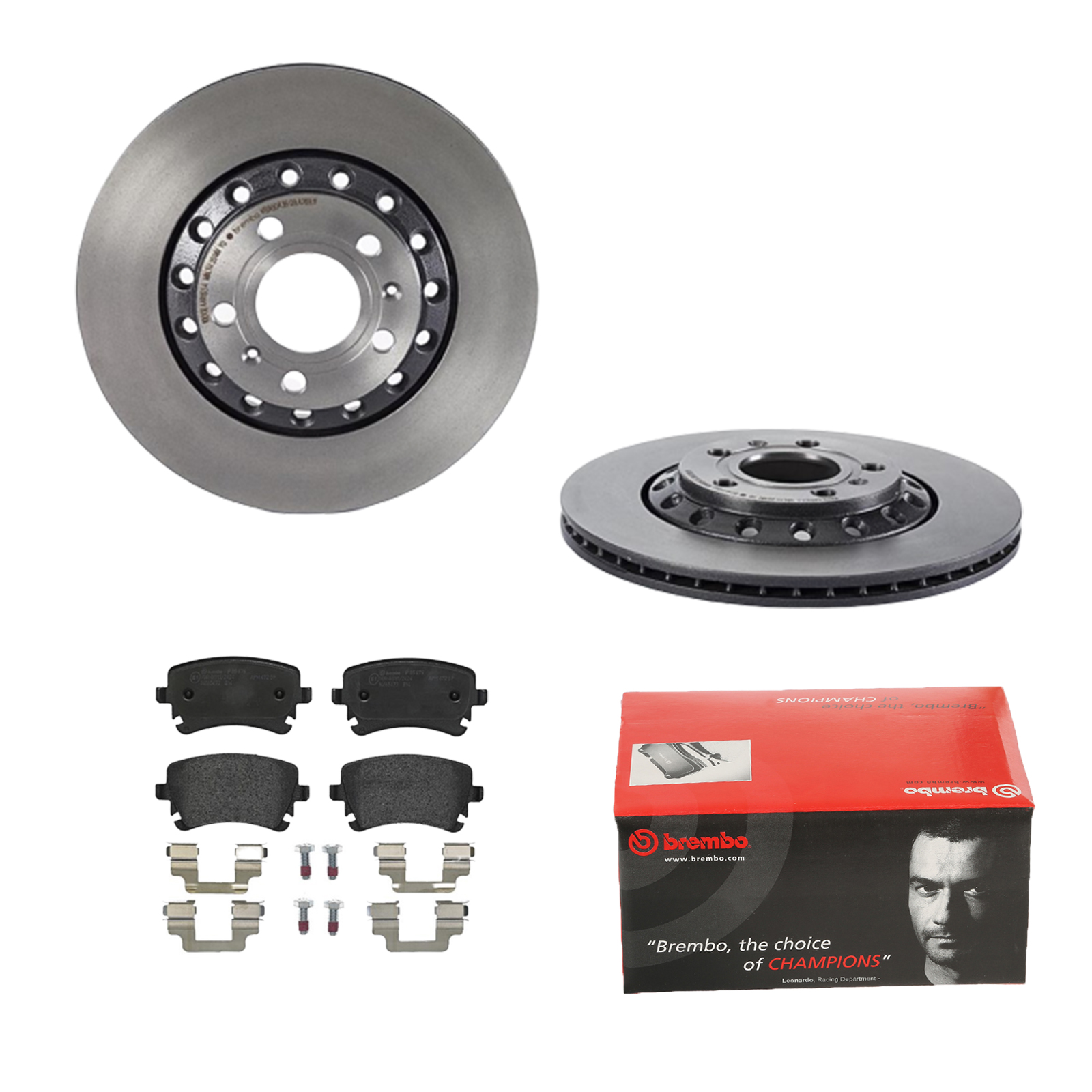 BREMBO Bremsensatz, Scheibenbremse ijdtidi4p8 Hinterachse Innenbelüftet 310mm 22mm für VW SKODA SEAT AUDI (FAW) AUDI