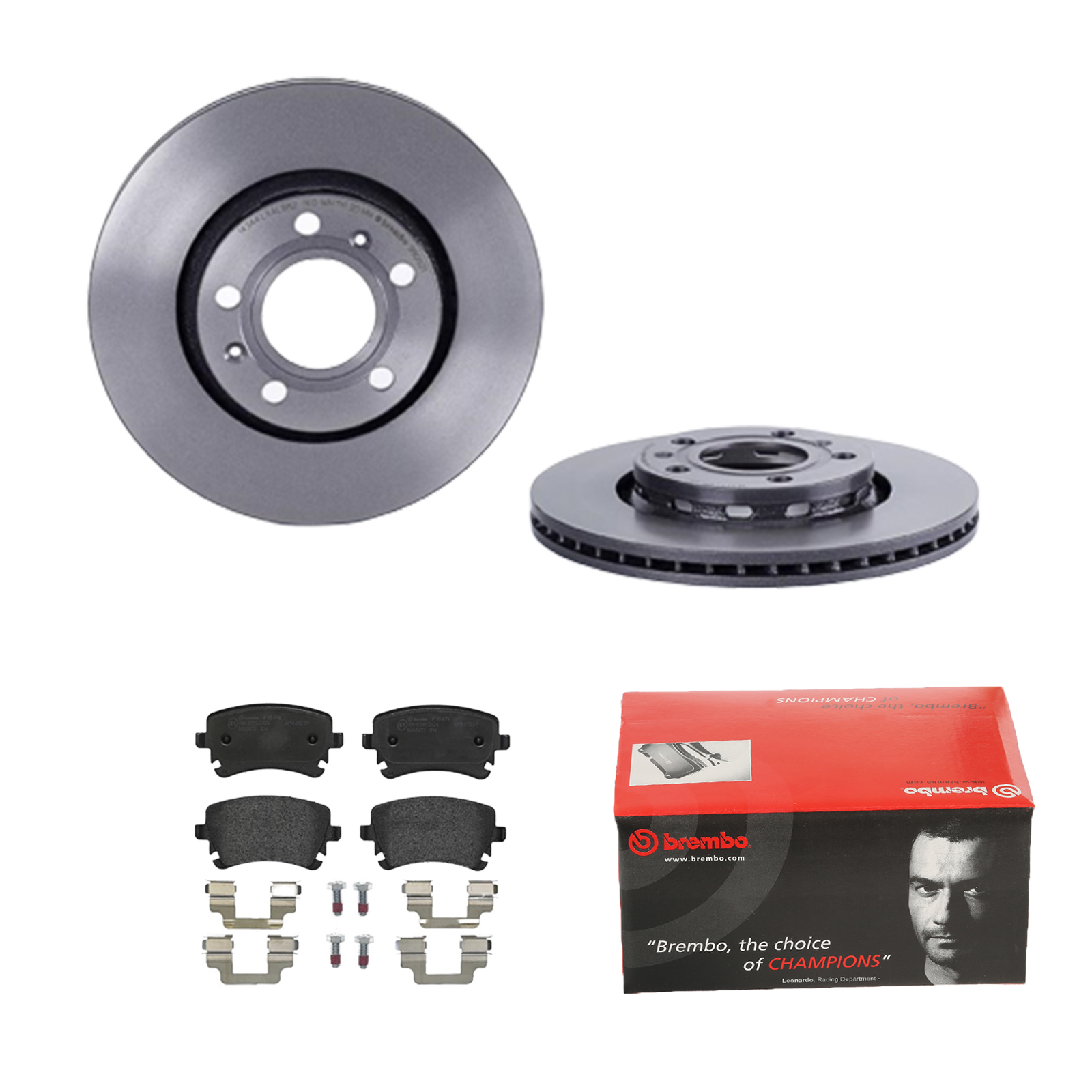 BREMBO Bremsensatz, Scheibenbremse ijdtidi4v4 Hinterachse Innenbelüftet 280mm 22mm für AUDI SKODA SEAT VW AUDI (FAW)