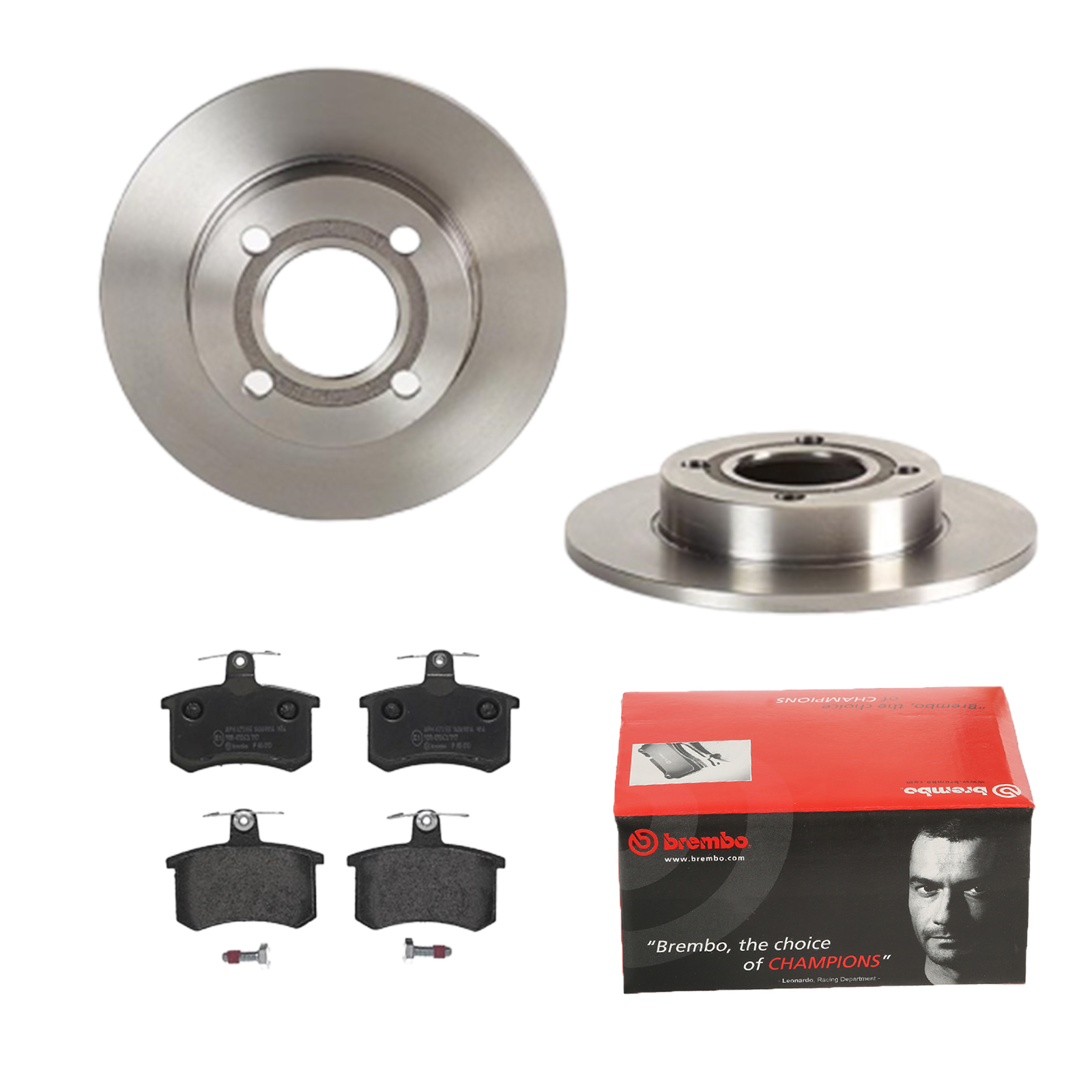BREMBO Bremsensatz, Scheibenbremse ijdtidi5p4 Hinterachse Voll 245mm 10mm für LANCIA ALFA ROMEO FIAT SKODA AUDI VW SEAT