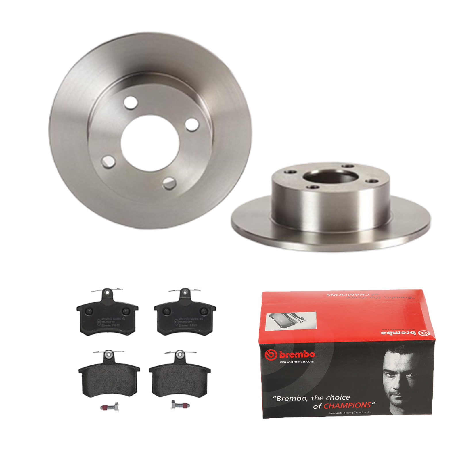 BREMBO Bremsensatz, Scheibenbremse ijdtidi5v0 Hinterachse Voll 245mm 10mm für LANCIA ALFA ROMEO FIAT SKODA AUDI VW SEAT