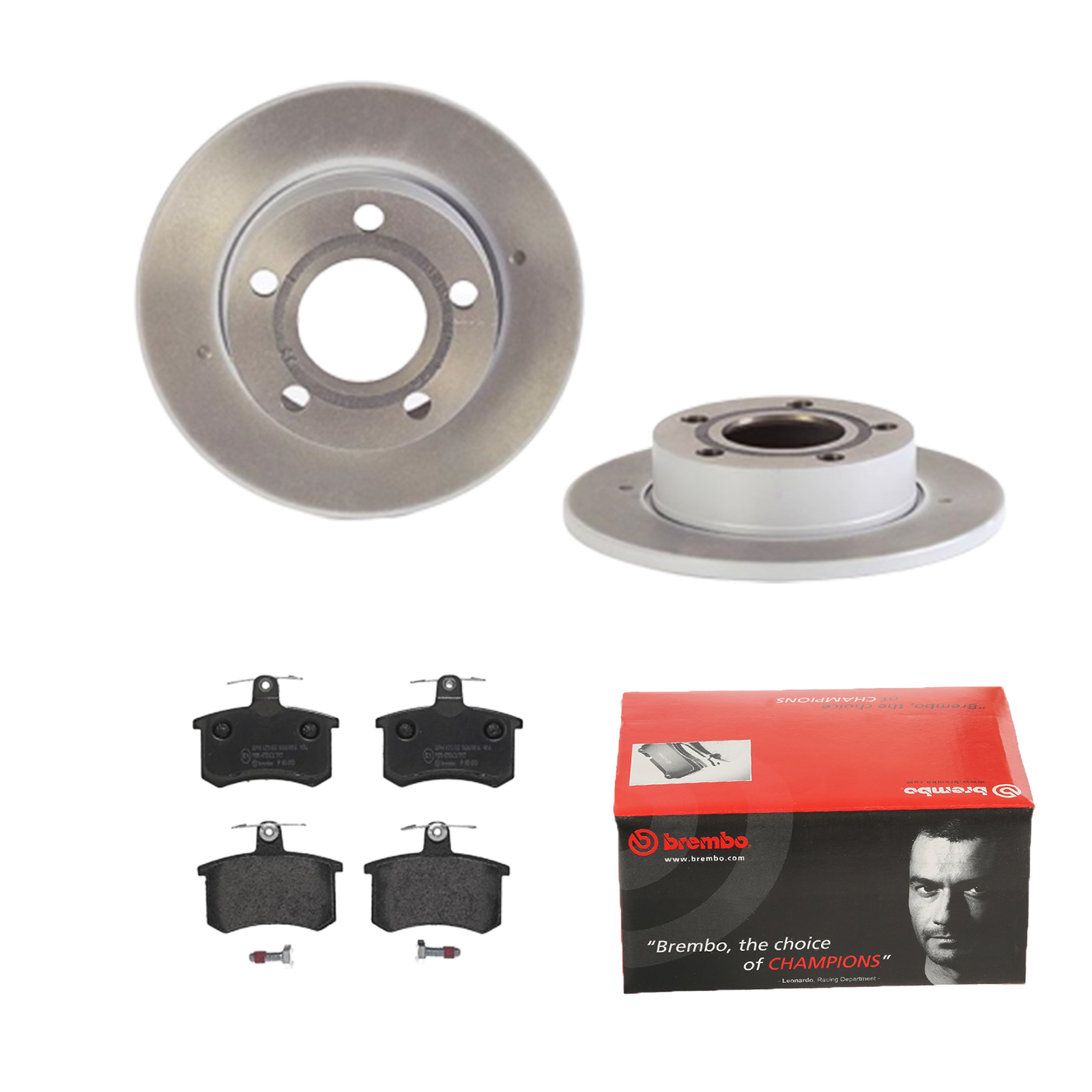 BREMBO Bremsensatz, Scheibenbremse ijdtidi616 Hinterachse Voll 245mm 10mm für LANCIA FIAT ALFA ROMEO SKODA VW AUDI SEAT