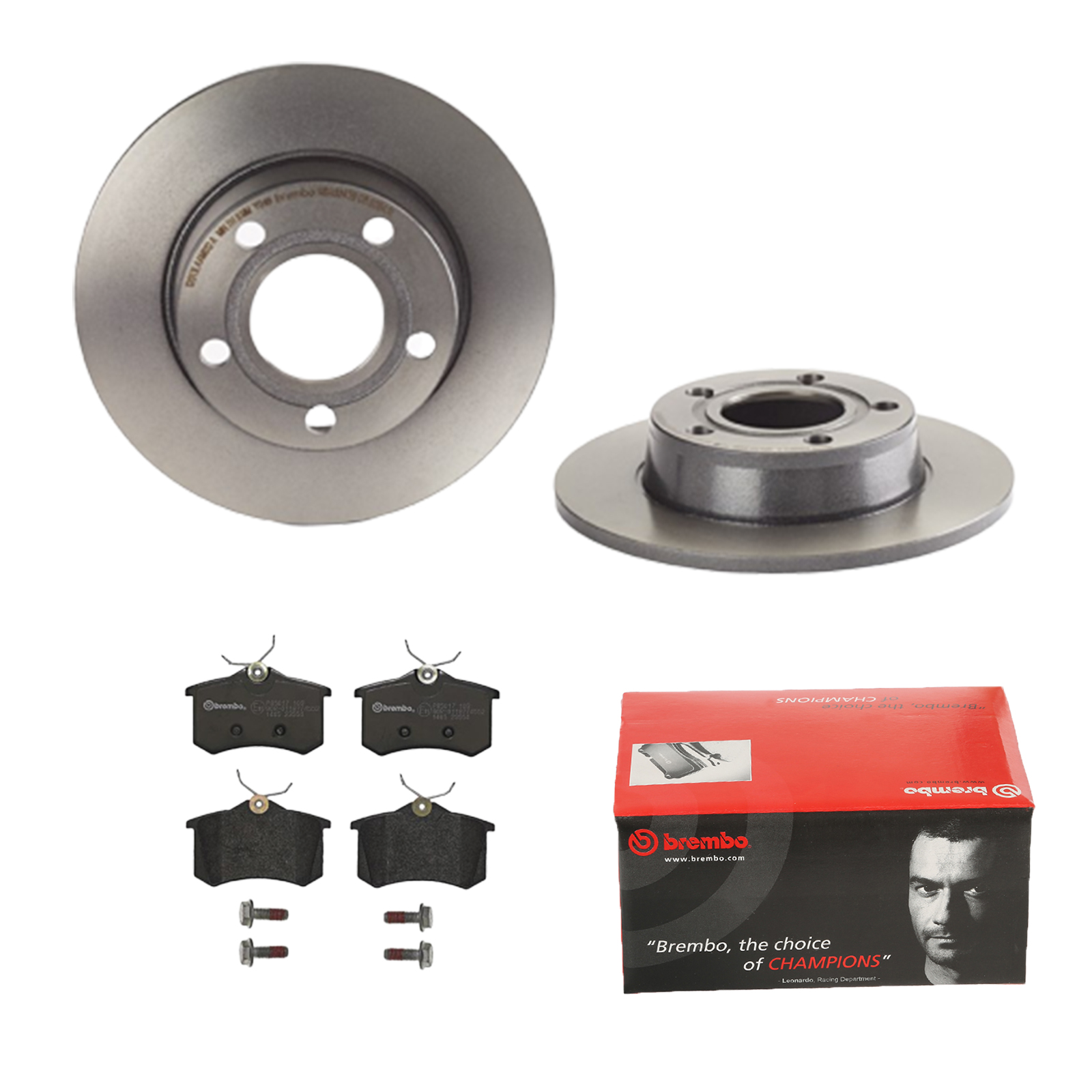 BREMBO Bremsensatz, Scheibenbremse ijdtidi7j0 Hinterachse Voll 255mm 10mm für PEUGEOT MG (SAIC) ROEWE (SAIC) SKODA CITROËN SEAT VW AUDI NISSAN RENAULT