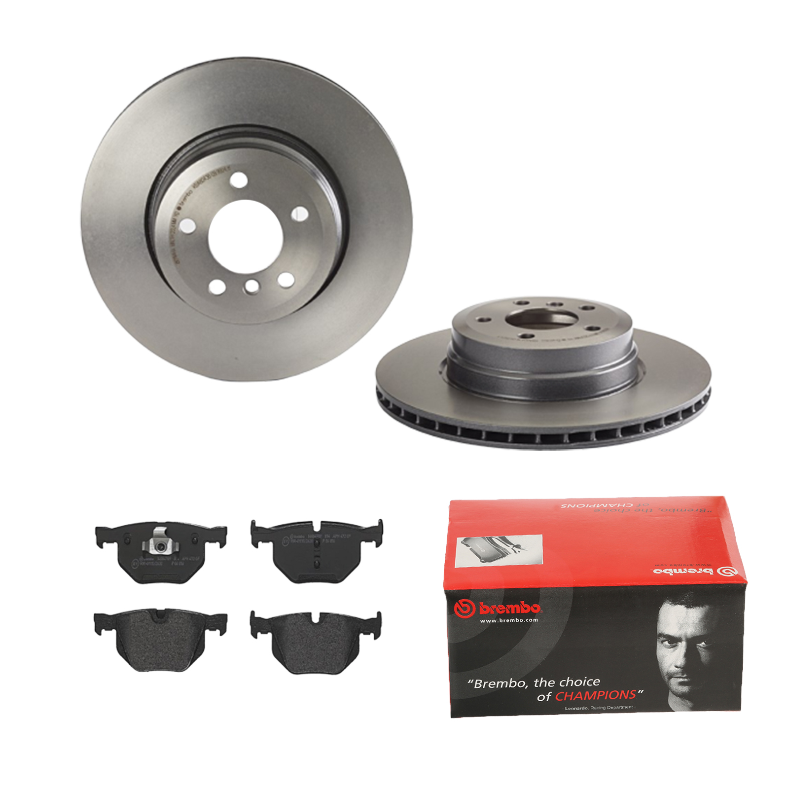 BREMBO Bremsensatz, Scheibenbremse ijdtidicd4 Hinterachse Innenbelüftet 345mm 24mm für BMW