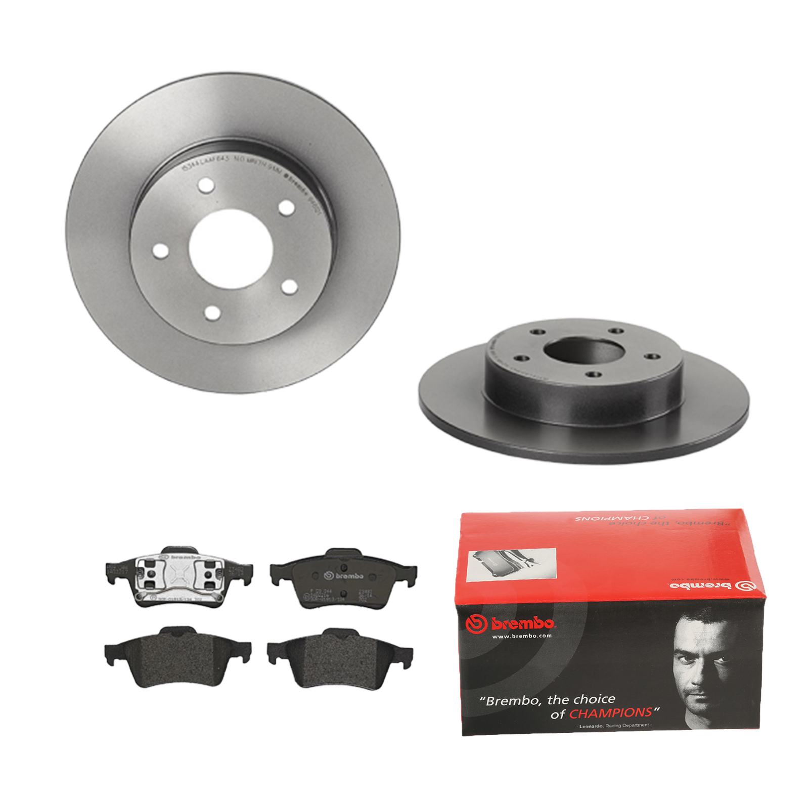 BREMBO Bremsensatz, Scheibenbremse ijdtidir12 Hinterachse Voll 278mm 10mm für SAAB NISSAN RENAULT