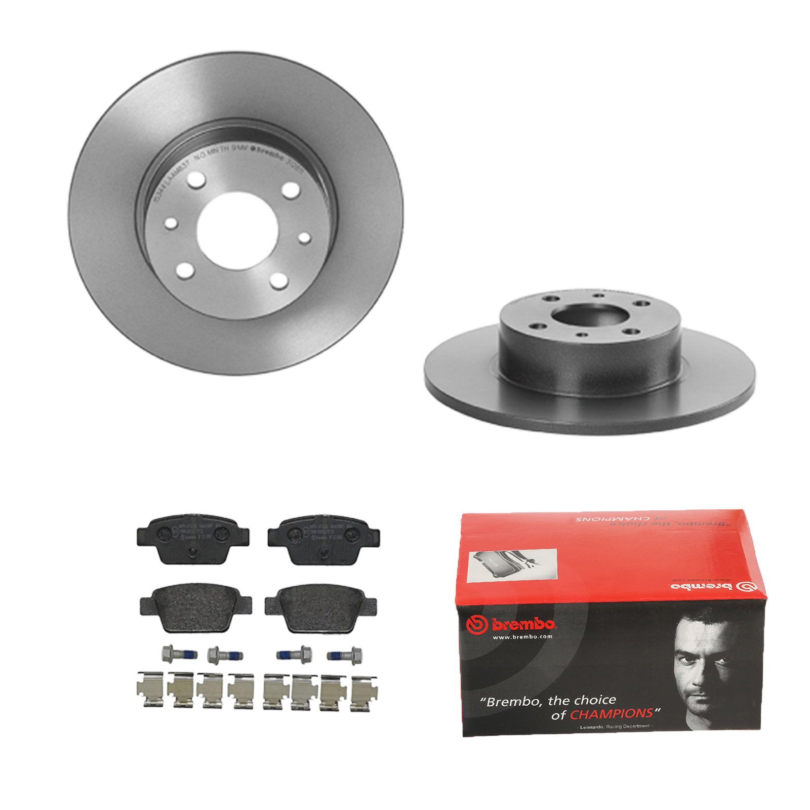 BREMBO Bremsensatz, Scheibenbremse ijdtidit70 Hinterachse Voll 251mm 10mm für FIAT LANCIA ALFA ROMEO