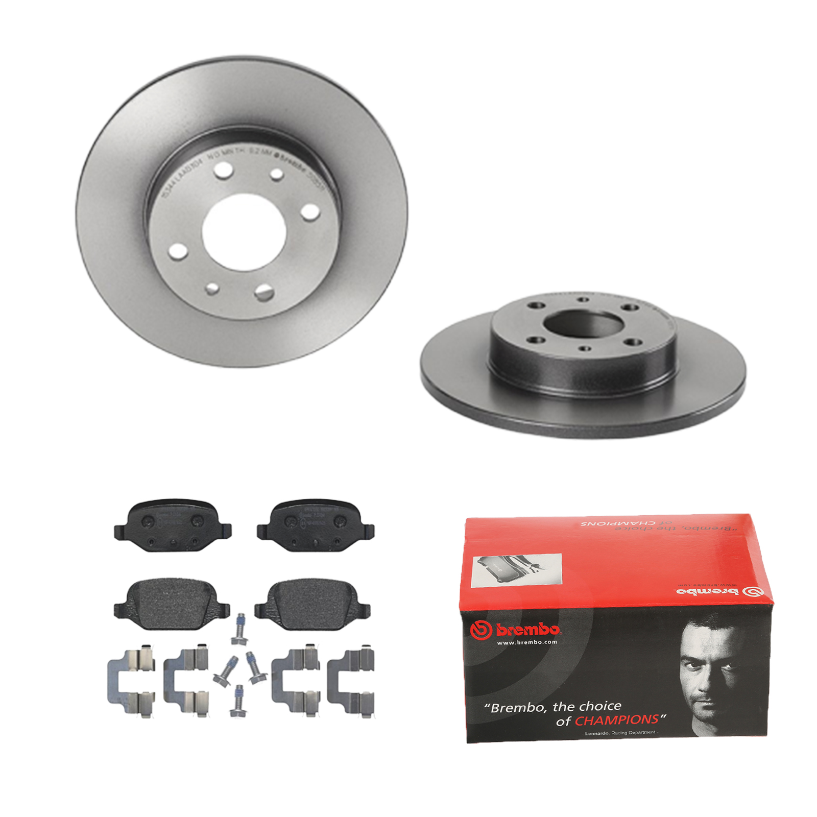 BREMBO Bremsensatz, Scheibenbremse ijdtiditd6 Hinterachse Voll 240mm 11mm für FORD FIAT ZASTAVA ABARTH ALFA ROMEO CITROËN LADA