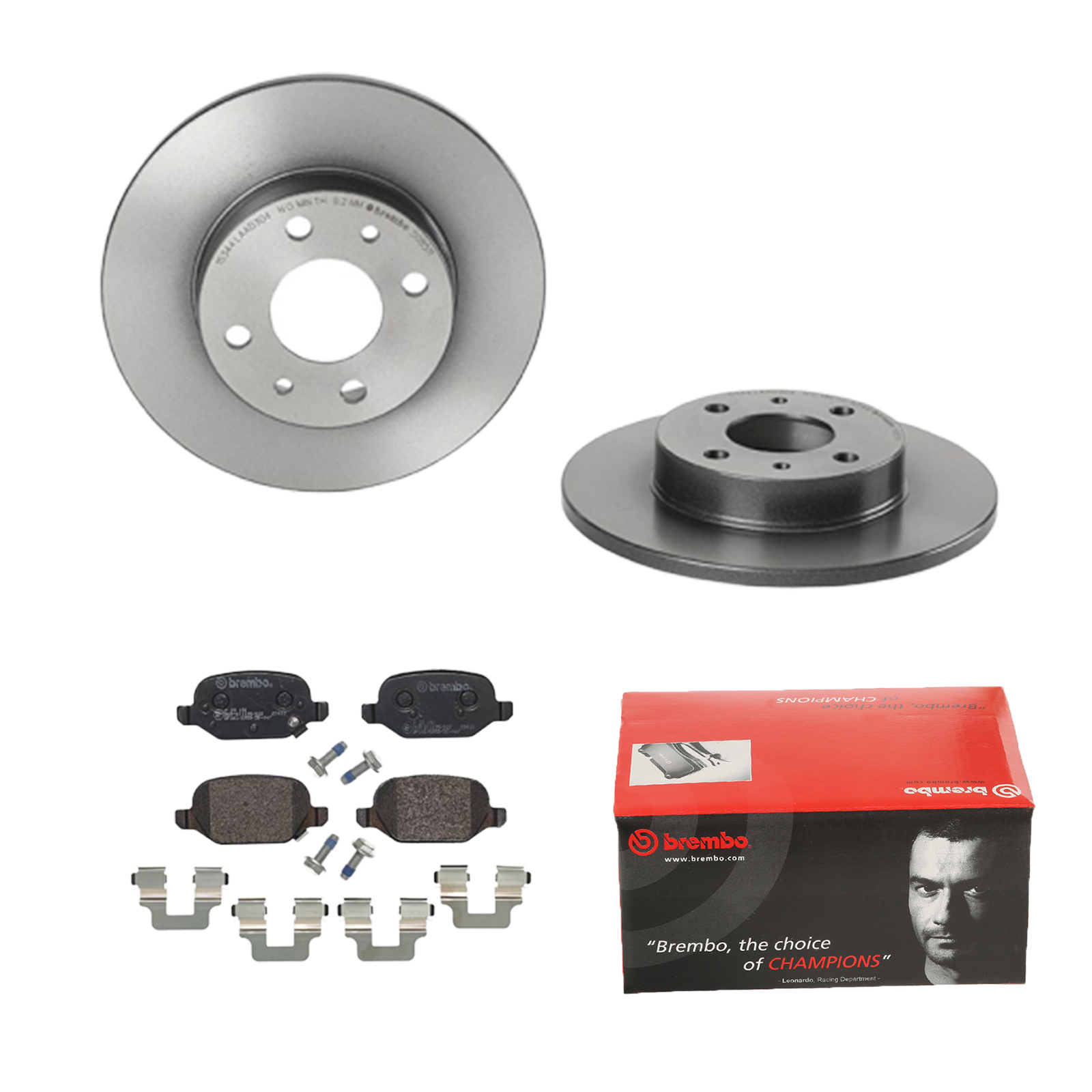 BREMBO Bremsensatz, Scheibenbremse ijdtiditp8 Hinterachse Voll 240mm 11mm für FORD ABARTH FIAT LANCIA ALFA ROMEO CHRYSLER